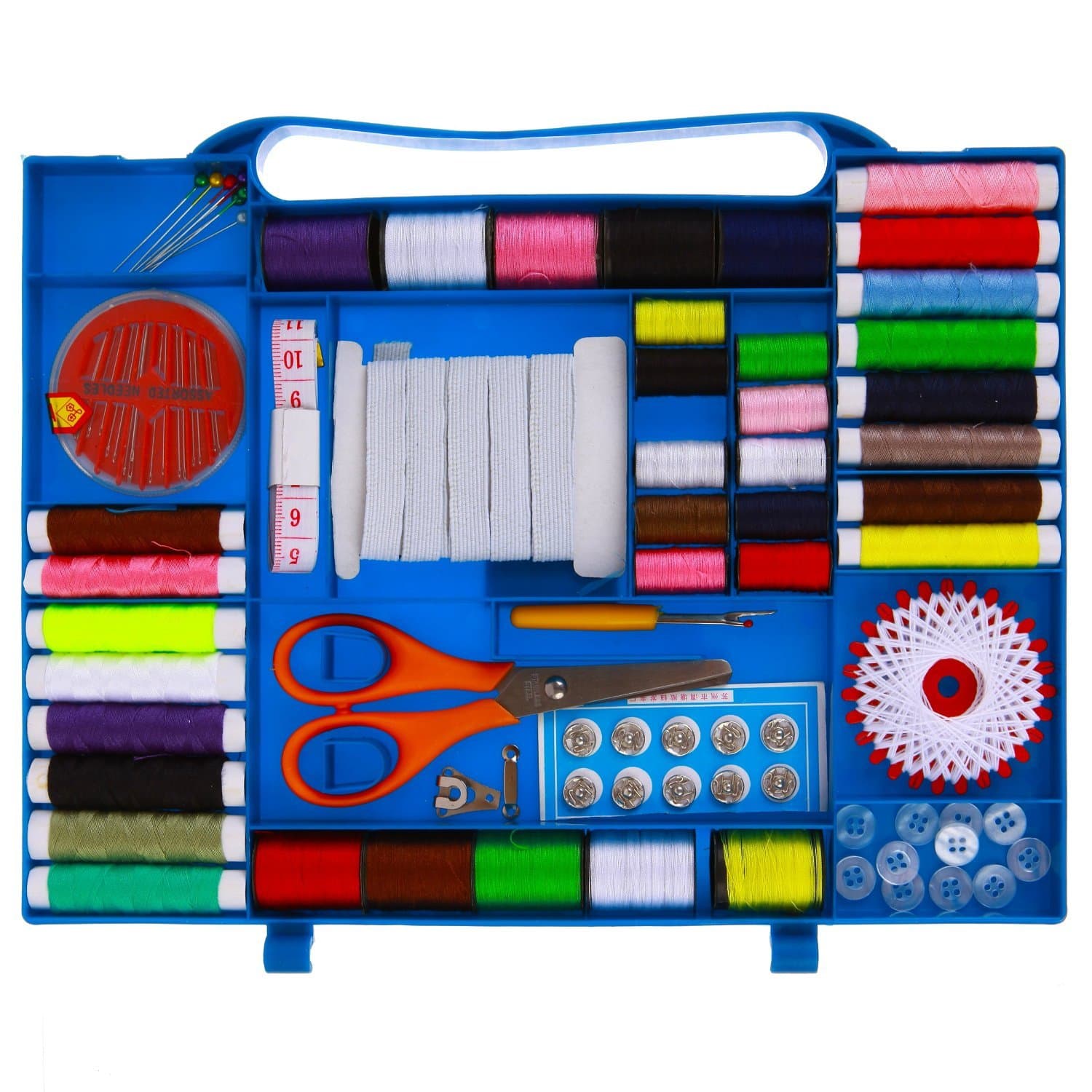 New Thread / bobbins Kit for all Sewing Machines - Sewing Kit 100pc Set with Travel storage box