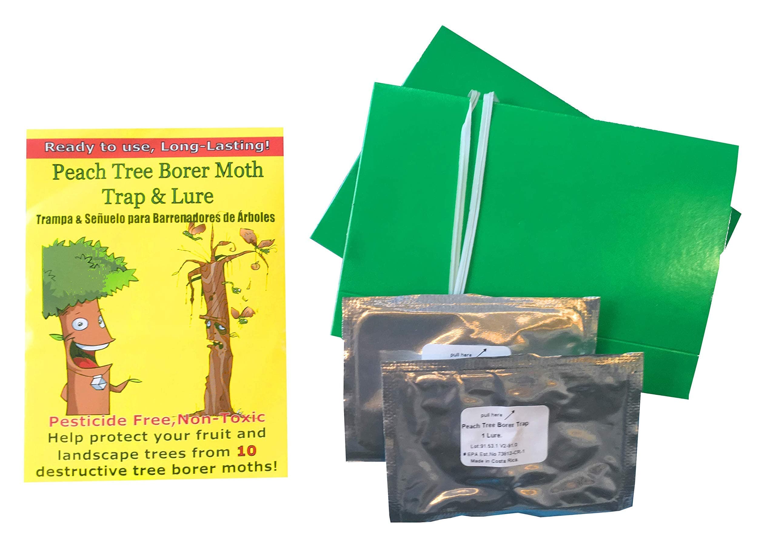 AgBio Peach Tree Borer Moth Trap and Lure (2 Pack)