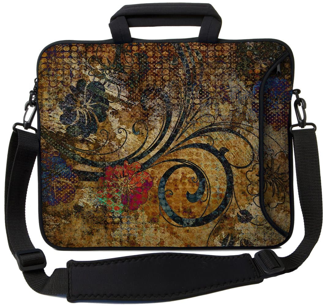 15" Vintage Fleur Executive Laptop Bag