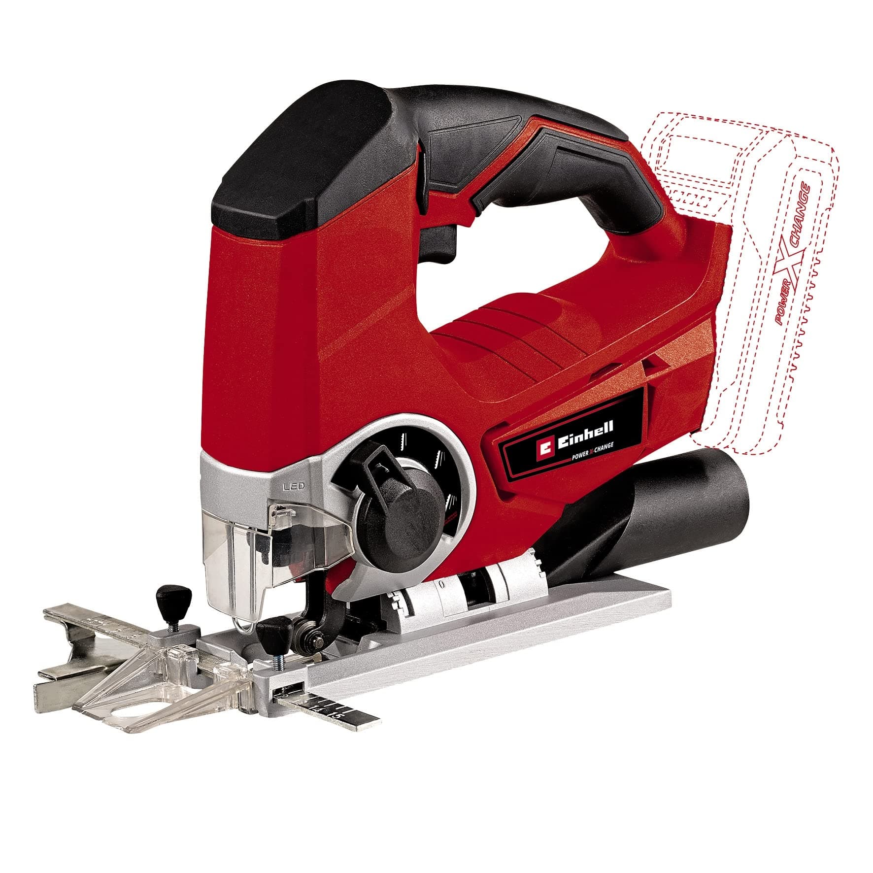 TEJS 18 Li Solo Power XChange 18 V Cordless Lithium Jigsaw with Pendulum Action Red