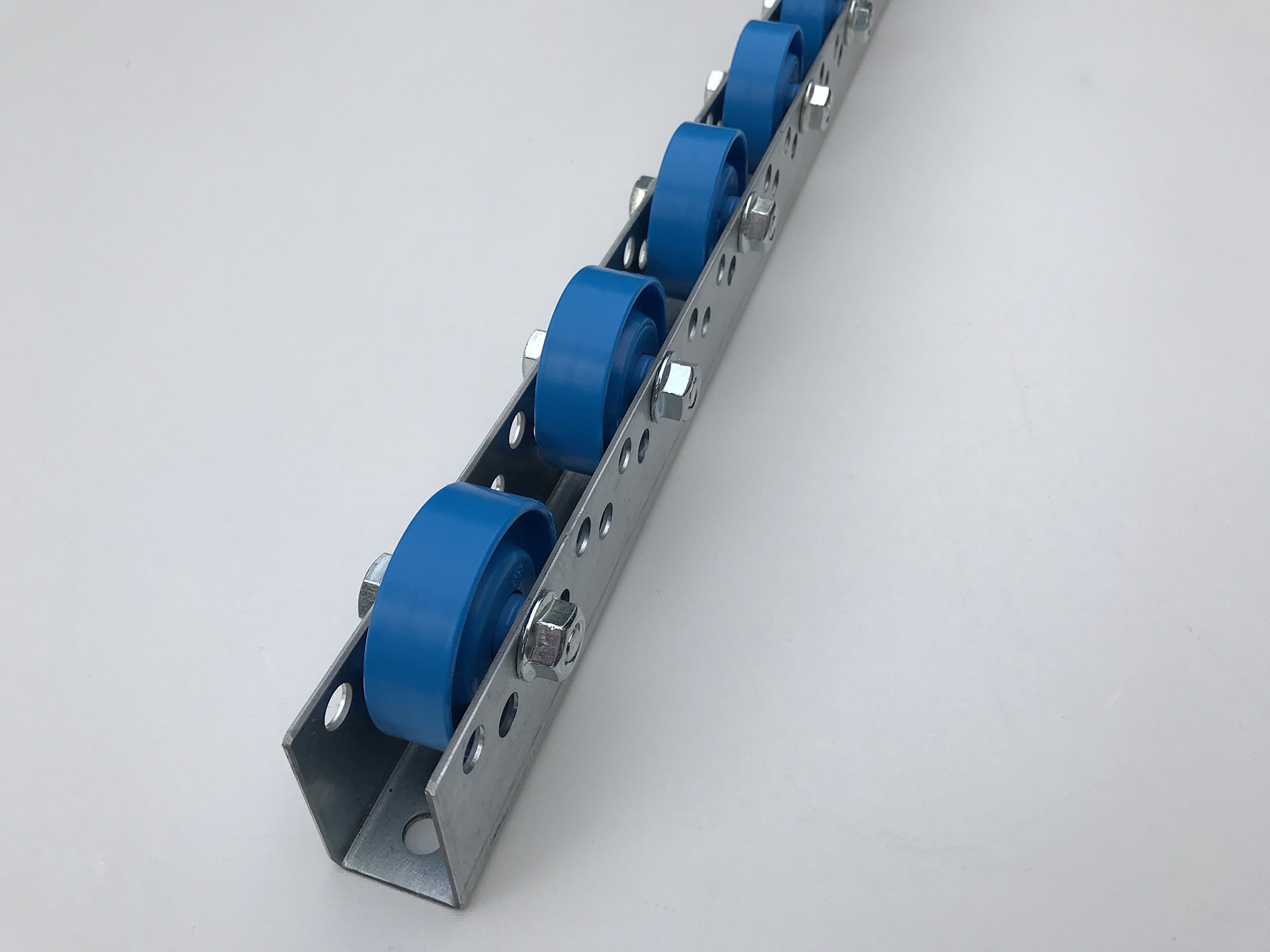 Roller Track Flow Rail Roller Gravity Conveyor with Plastic Rollers Dia 48 mm (Pitch: 100 mm)