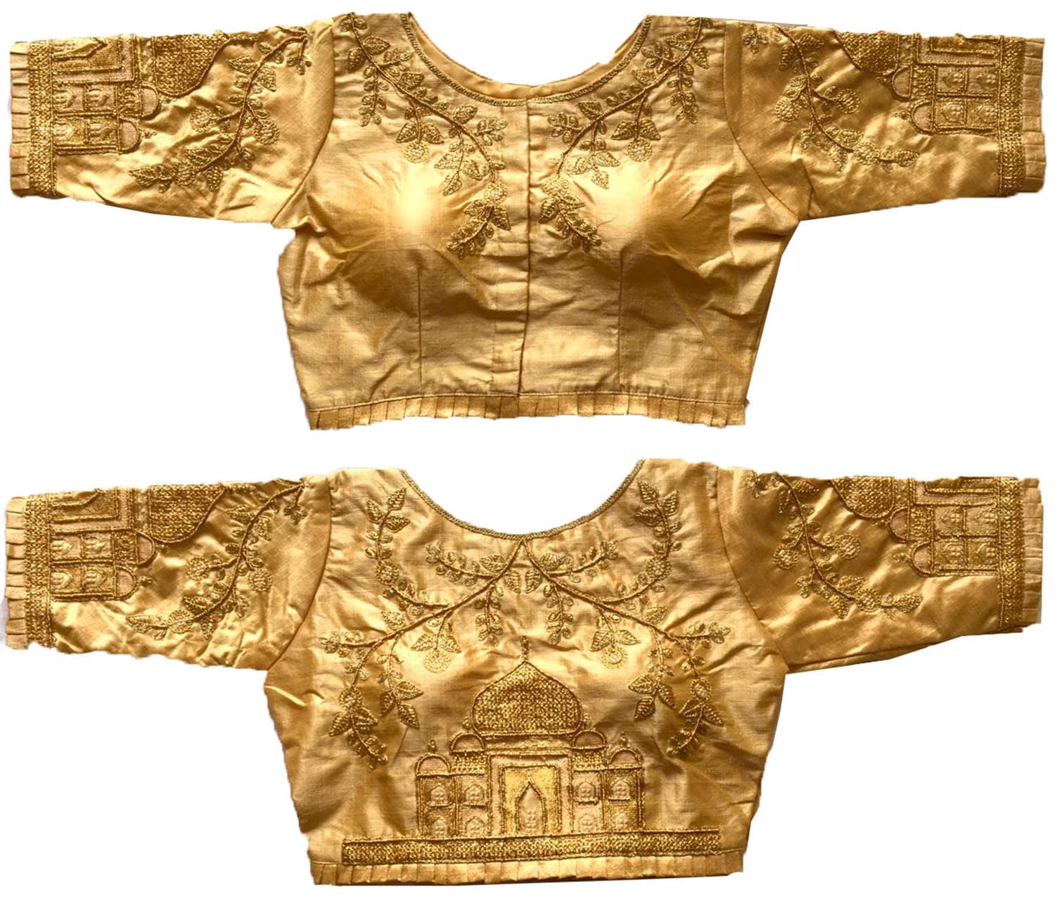 Women Silk Half Sleeve Blouse