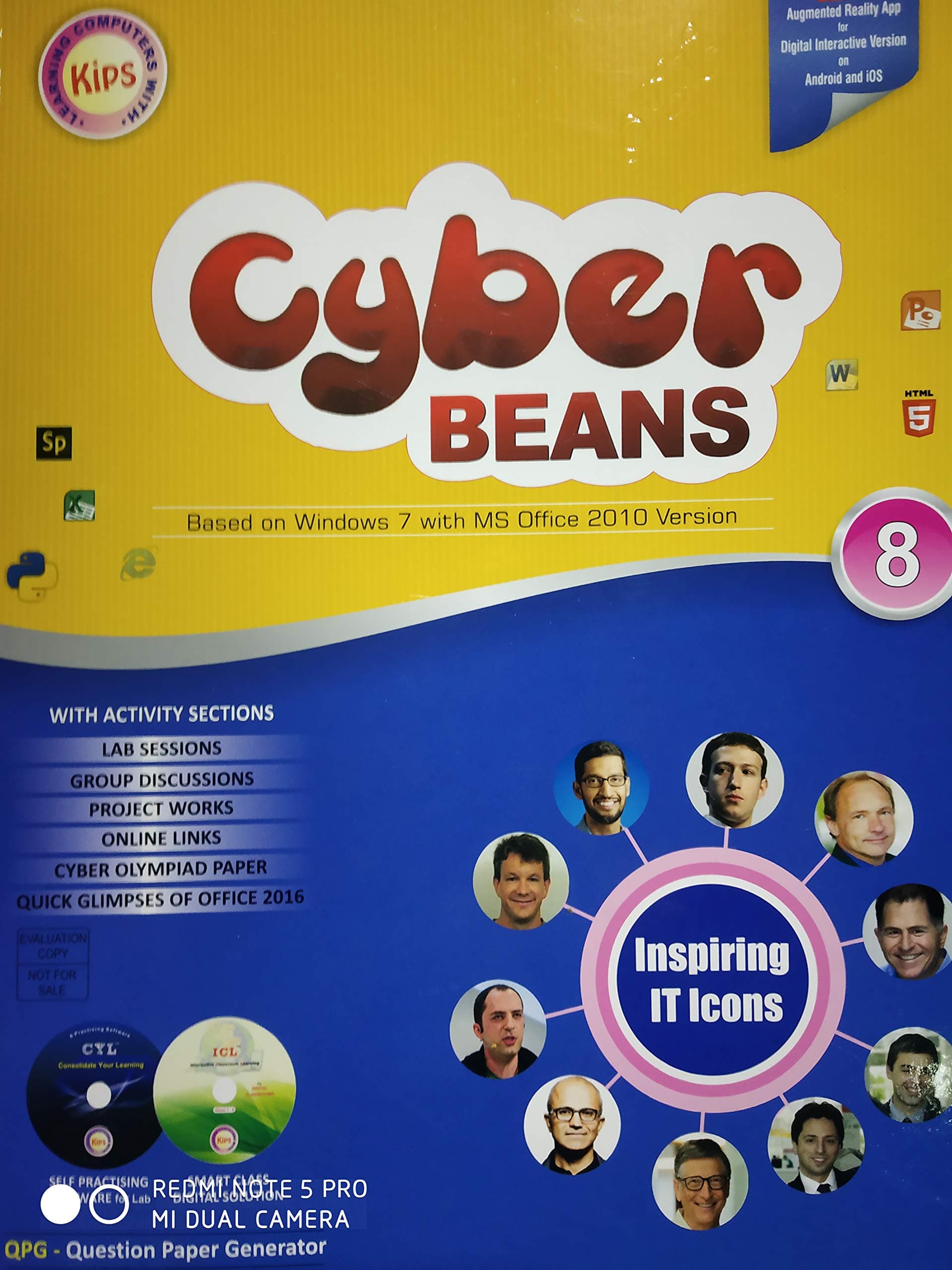 Kips Cyber Beans Based on Windows 7 with MS Office 2010 Version for Class 8 ( Kips Learning )