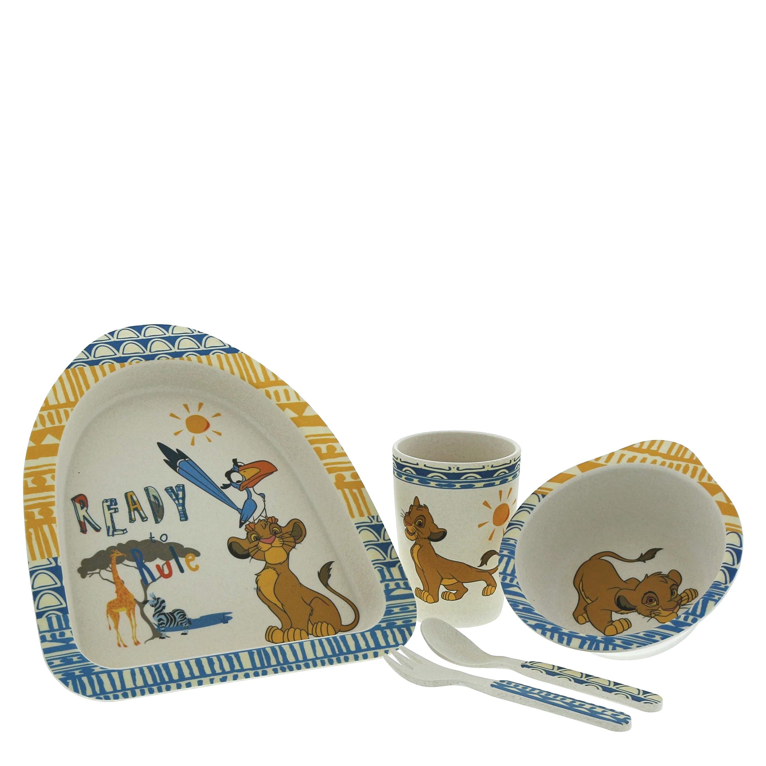 Lion King Simba Organic Dinner Set made from Bamboo including