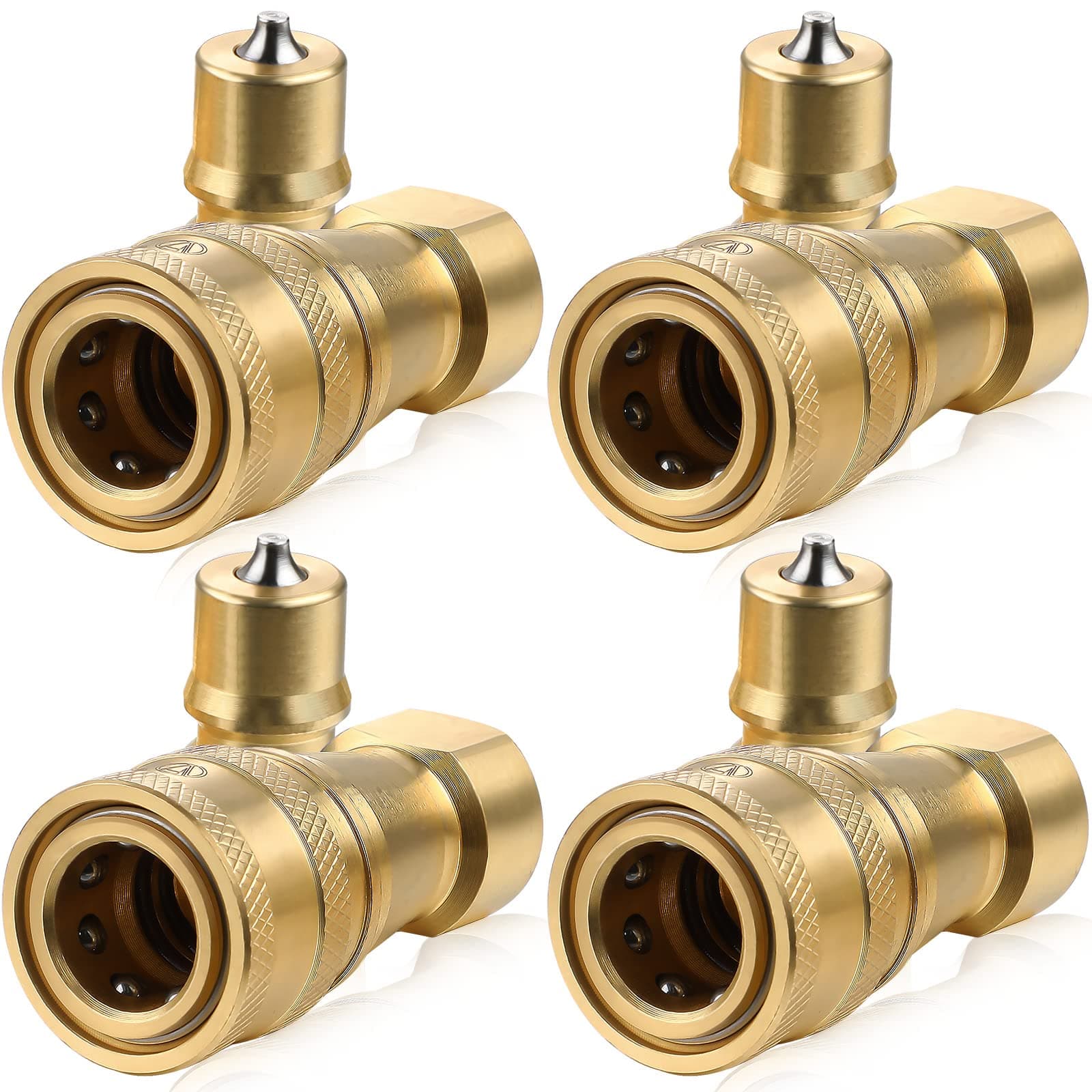 4 Set 1/4" Quick Disconnect Coupler Valve for Carpet Cleaning Wand Truck Mount Carpet Cleaning Wand Valve