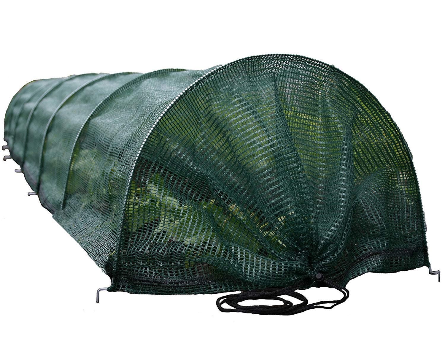 Bosmere Haxnicks Easy Tunnel Net | Ready To Use Fold Out Design Shade Netting Garden Tunnel | Birds Insects Harsh Weather | Prevents Scorching In Warmer Months | L300 x W45 x H30 cm | Etun060101