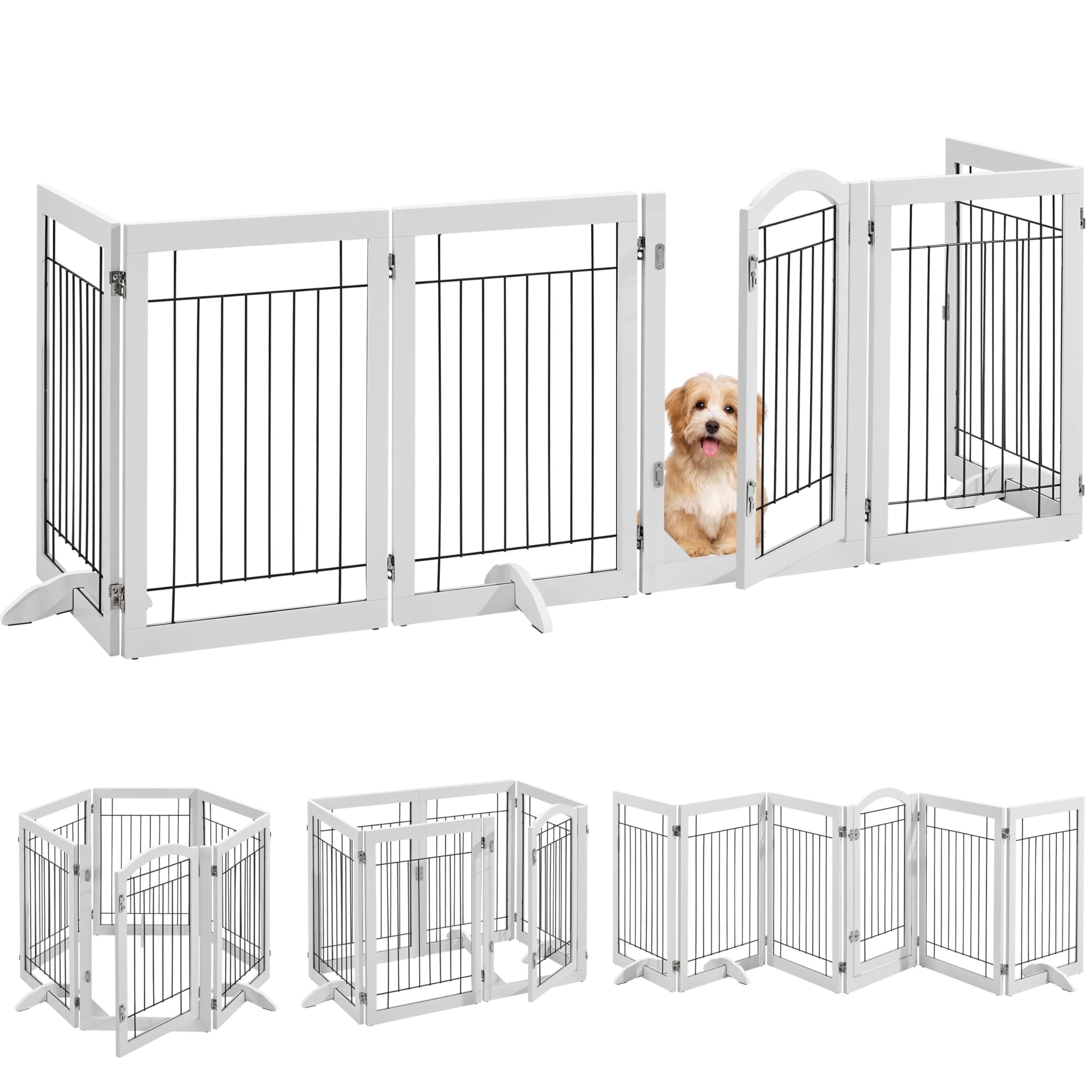 32" Tall Dog Gate with Door