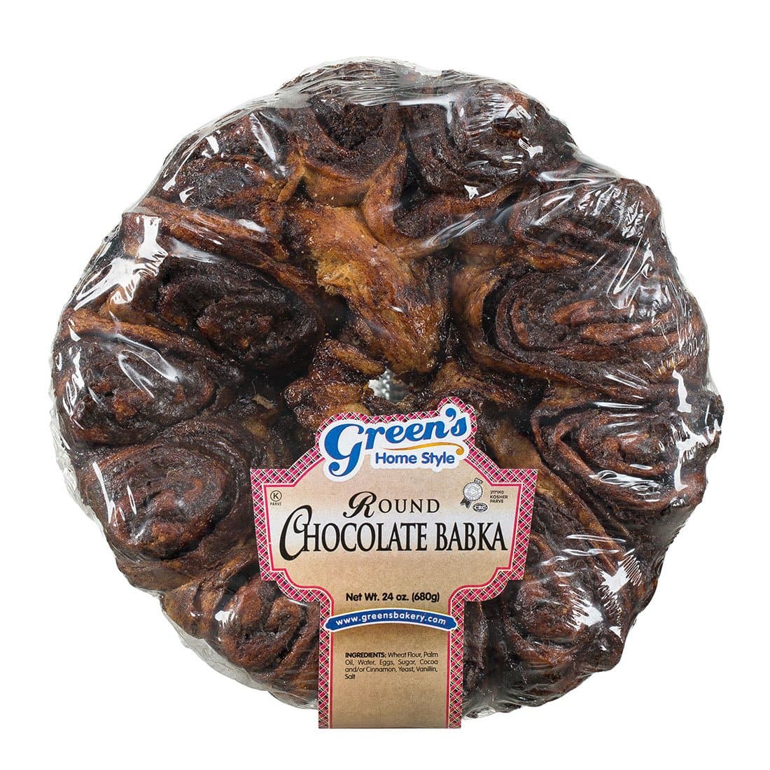 Bakery Round Kosher Chocolate Babka - 26 oz.