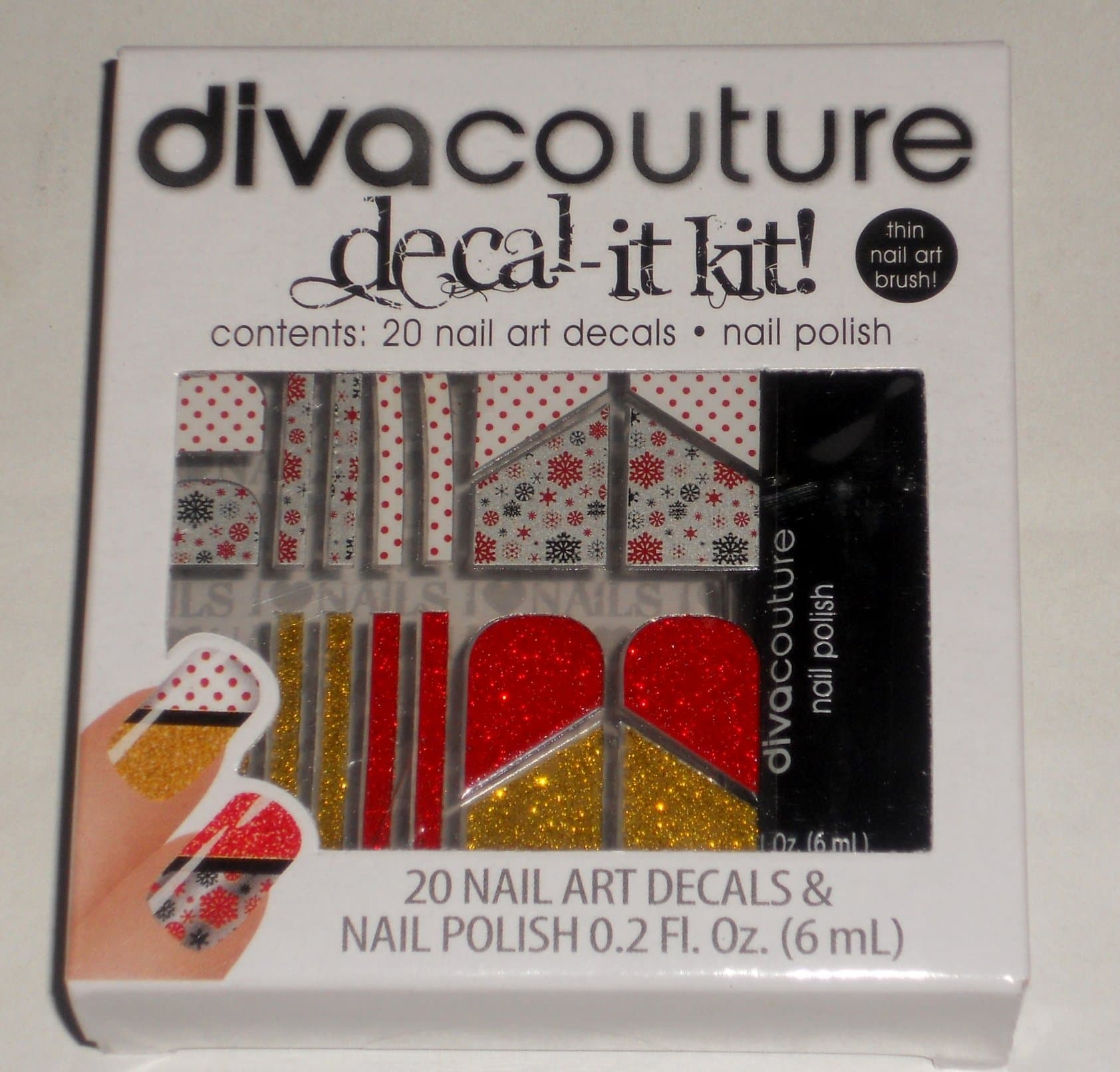 Decal-it Kit with Thin Nail Art Brush!