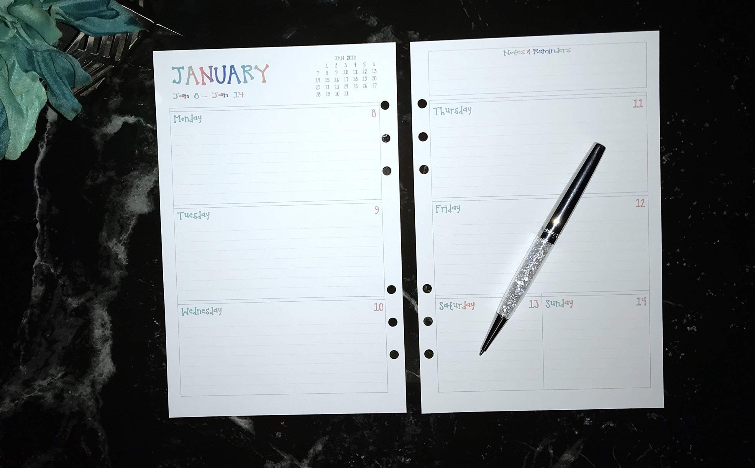 2020 | 2021 | 2022 | 2023 | Weekly Dated Planner Inserts Refills | 6 ring binder | 8.3" x 5.8" (A5) | Monday Start Date | The Day at the Beach Collection | LMN Creates