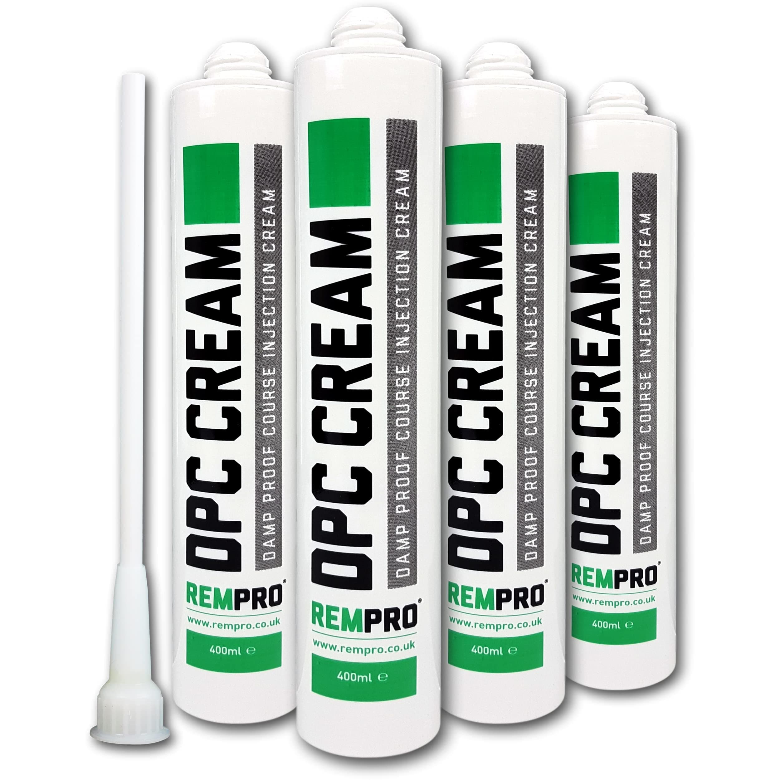 4 X Damp Proofing Course Cream - DPC Injection Rising Damp Treatment Control