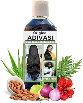 Adiwasi Hair Oil Ayurvedic Adiwasi Herbal Kesh Tel Enriched With Jamalgota Natural Rosemary Essential & Biotin for Control Hairfall Anti-Dandruff 100ml (Pack of 1)