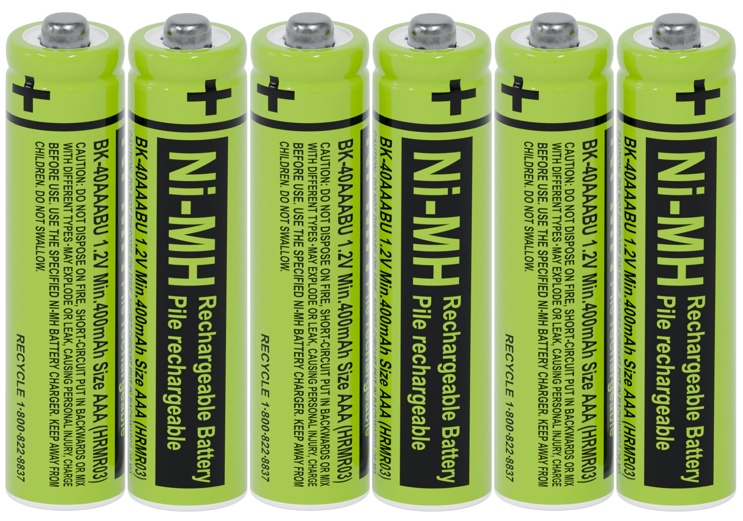 - RocketBus 6-Pack BK-40AAABU Replacement 1.2V 400mAh Battery for Panasonic Cordless Phone System BK40AAABU