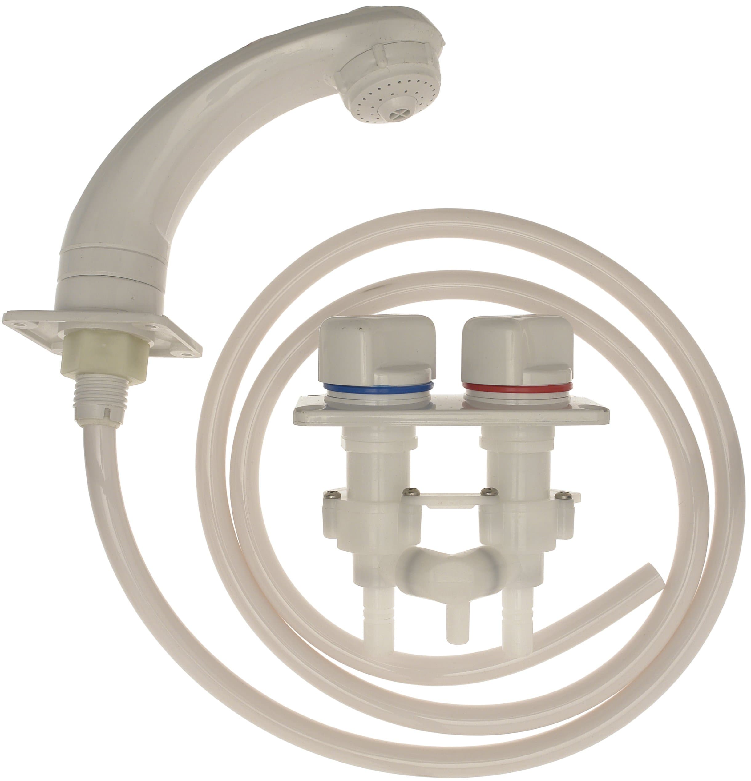 Whale Elegance Remote Mixer Combo Shower Tap - White