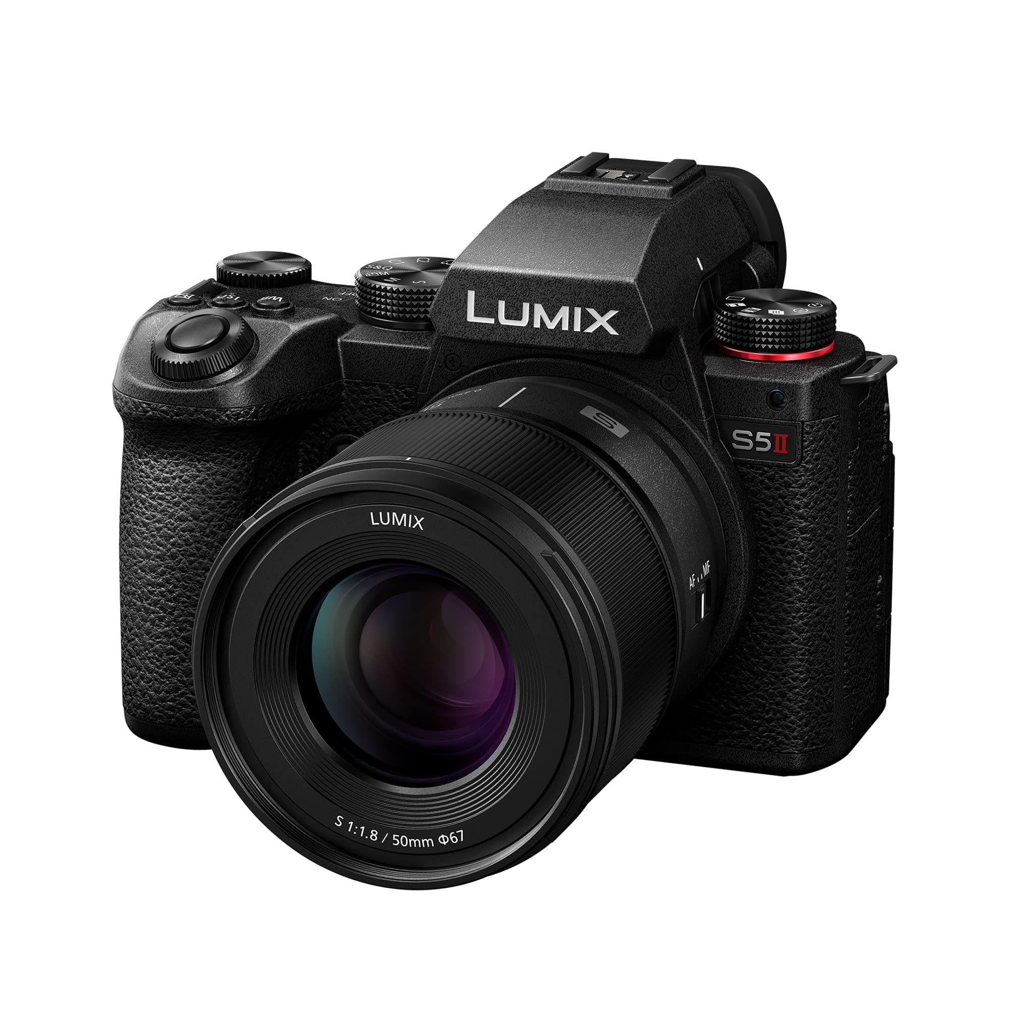 Panasonic Lumix DC-S5 II, Full Frame Mirrorless Camera with New Phase Hybrid AF, with LUMIX 50mm F1.8 L-Mount lens, Active I.S., Unlimited 4:2:2 10-bit recording, 4K 60p and 6K 30p