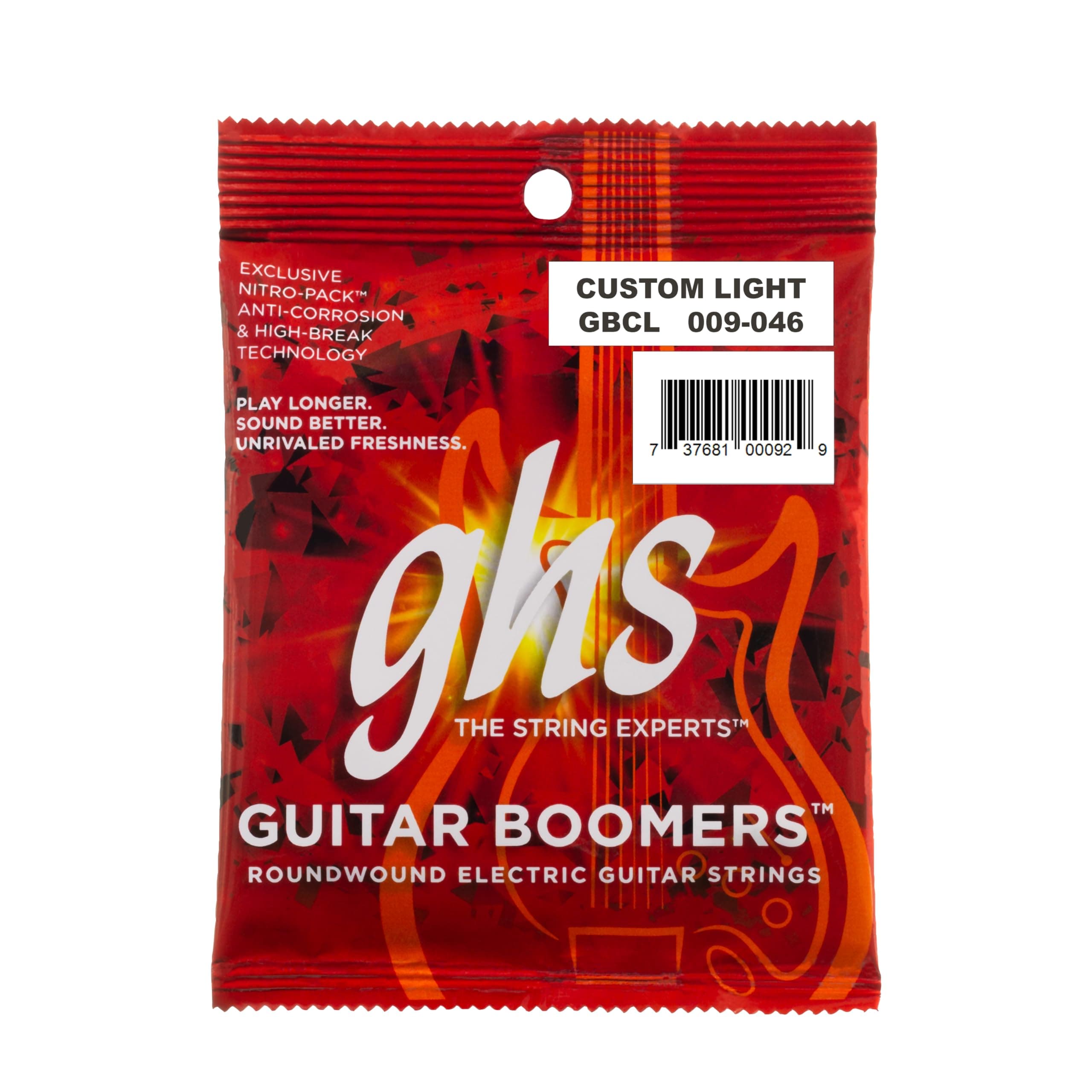 GHS GBCL Boomers Electric Guitar String Set - Custom Light 9-46
