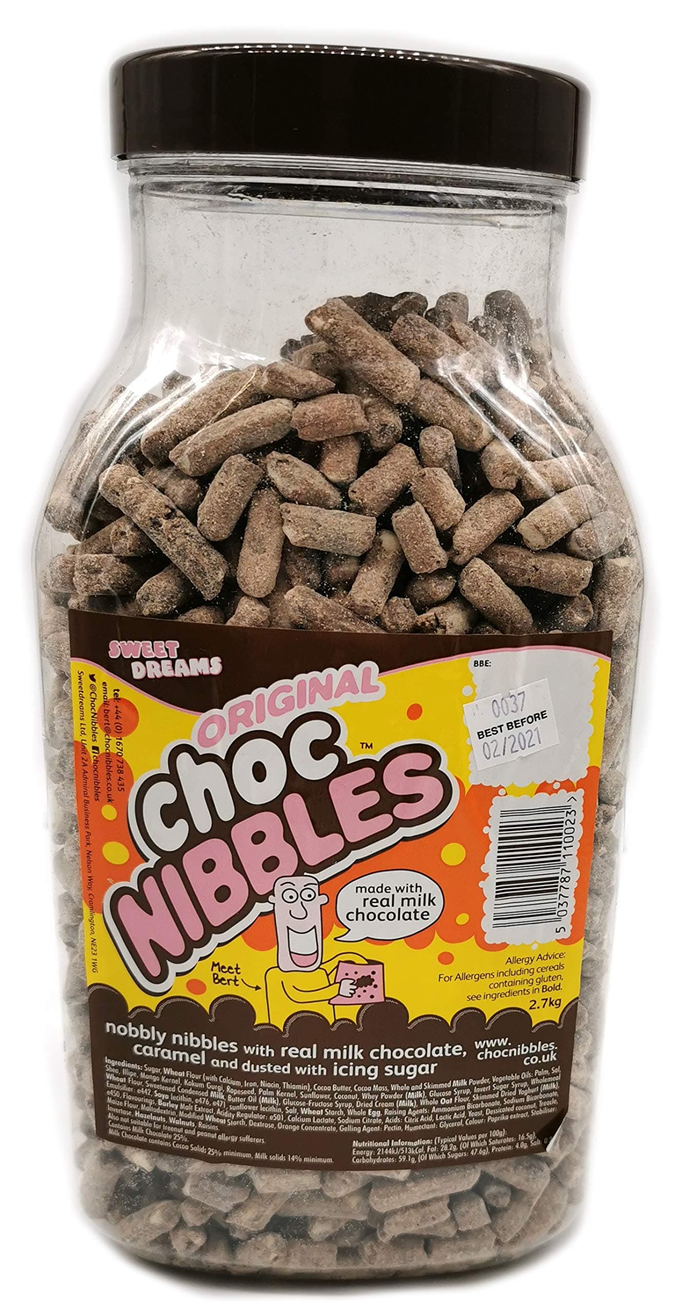 Choc Nibbles 2.7kg jar
