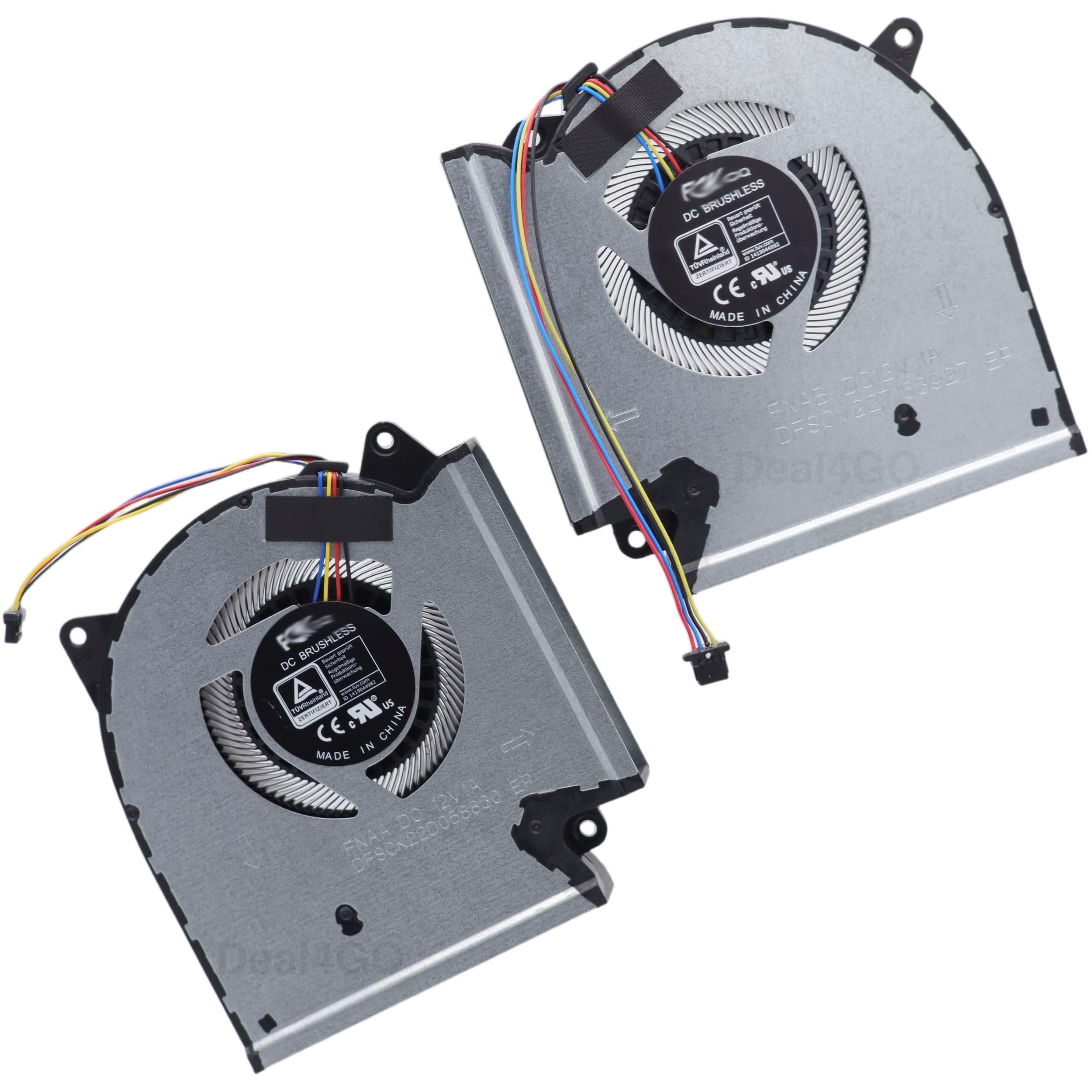 CPU & GPU Graphics Cooling Fan Replacement for ASUS G533 G513 G713 G733 G533QR G533QS G513QM G713QM G733ZW G533ZW-AS94