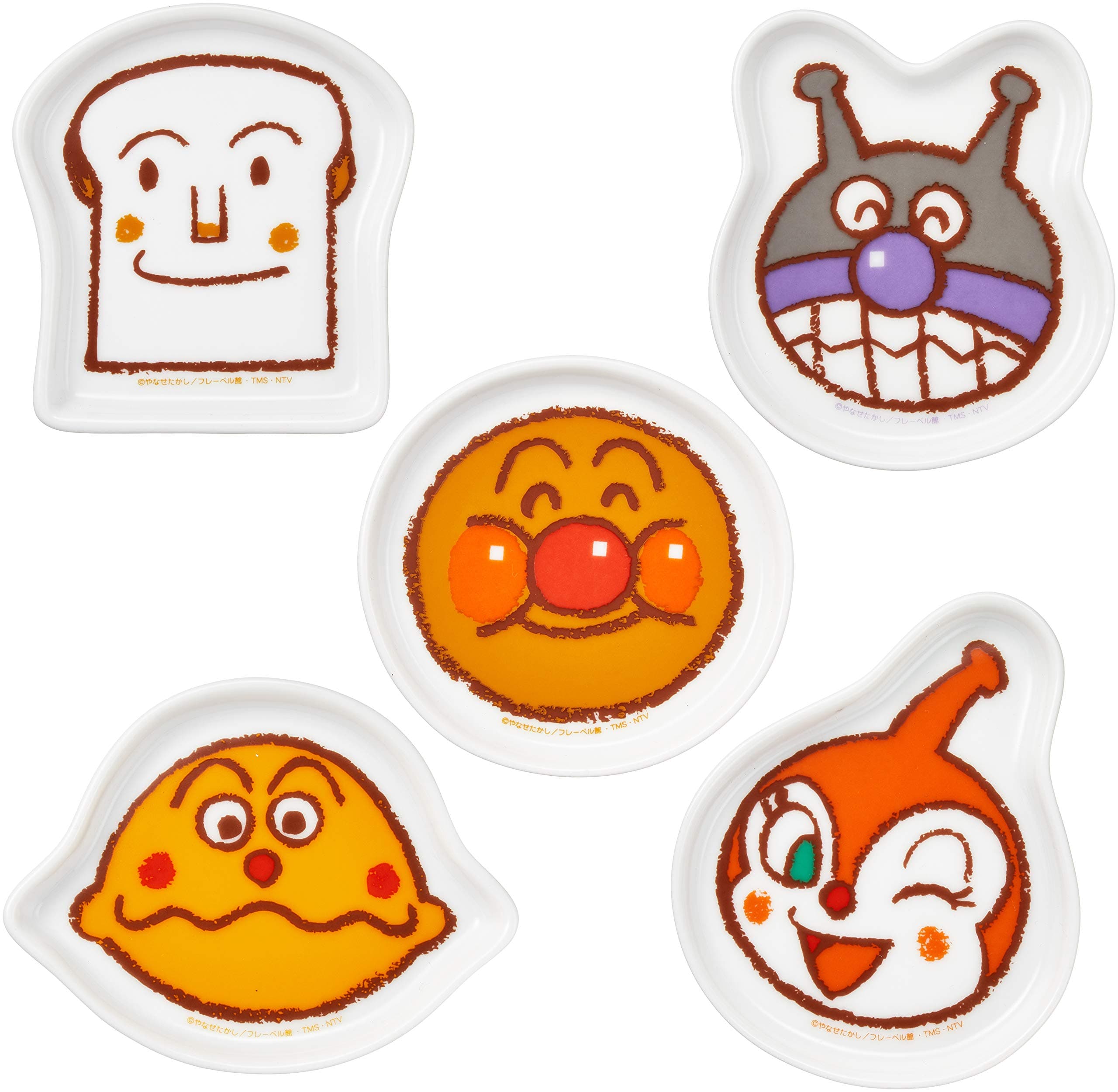 Kaneshotouki Anpanman Face Type Small Dish Set