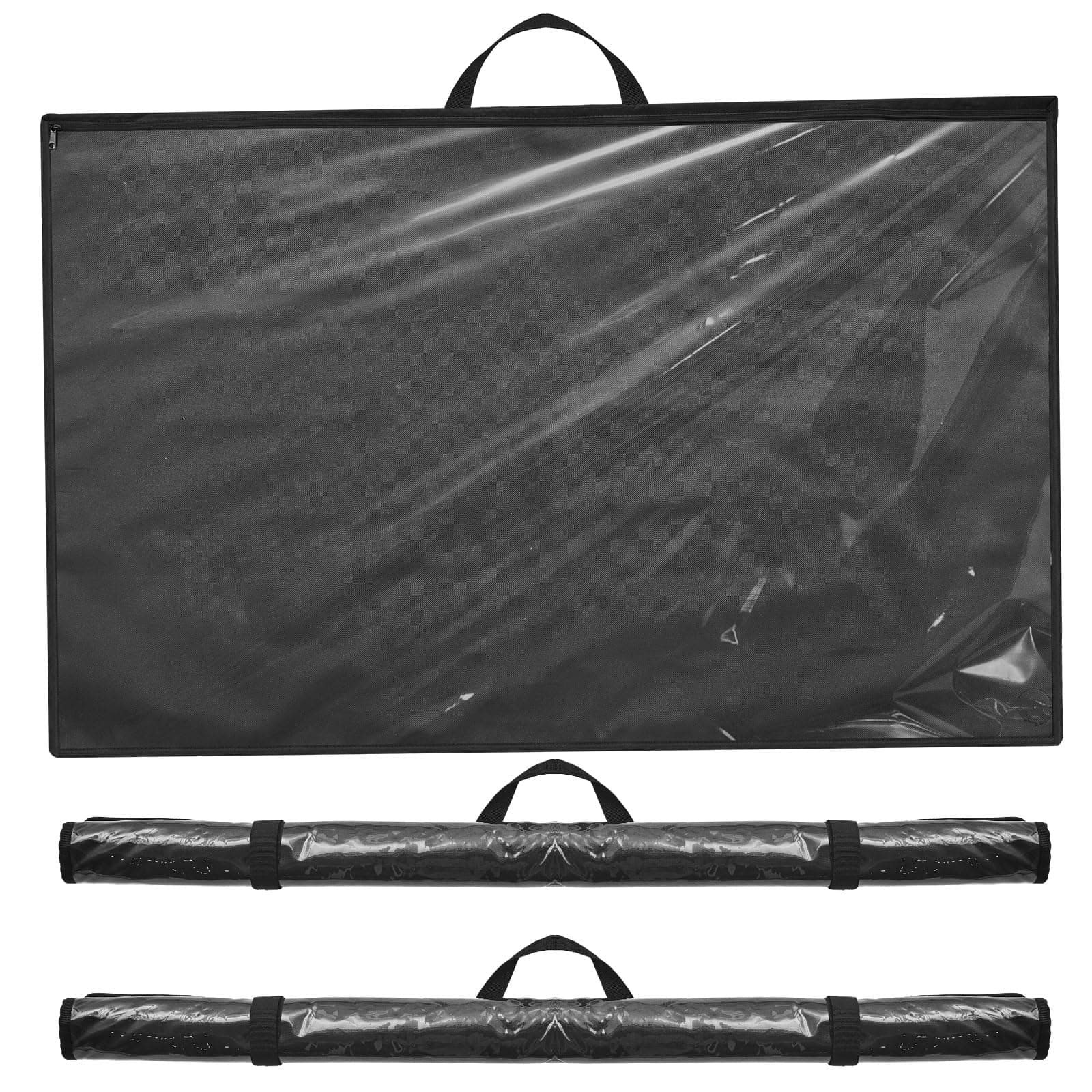 Tanlade 3 Pcs Blueprint Holder Foldable Waterproof Plans Shield Waterproof Map Case Construction Plan Holder Art Portfolio Bag Fits Size 22 x 34 for Document Blueprint Map Poster Painting