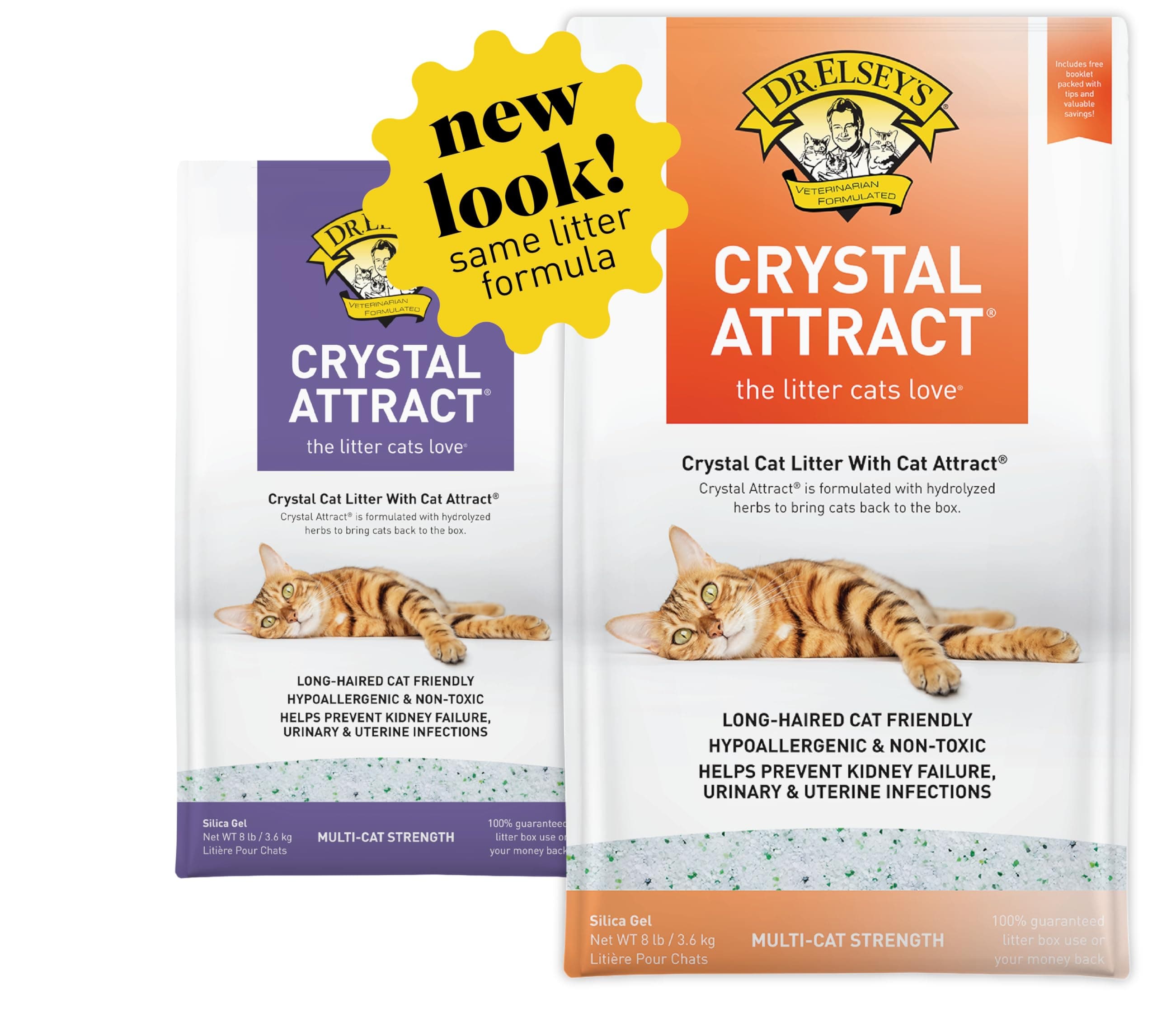 Crystal Attract Silica Cat Litter, 8lbs