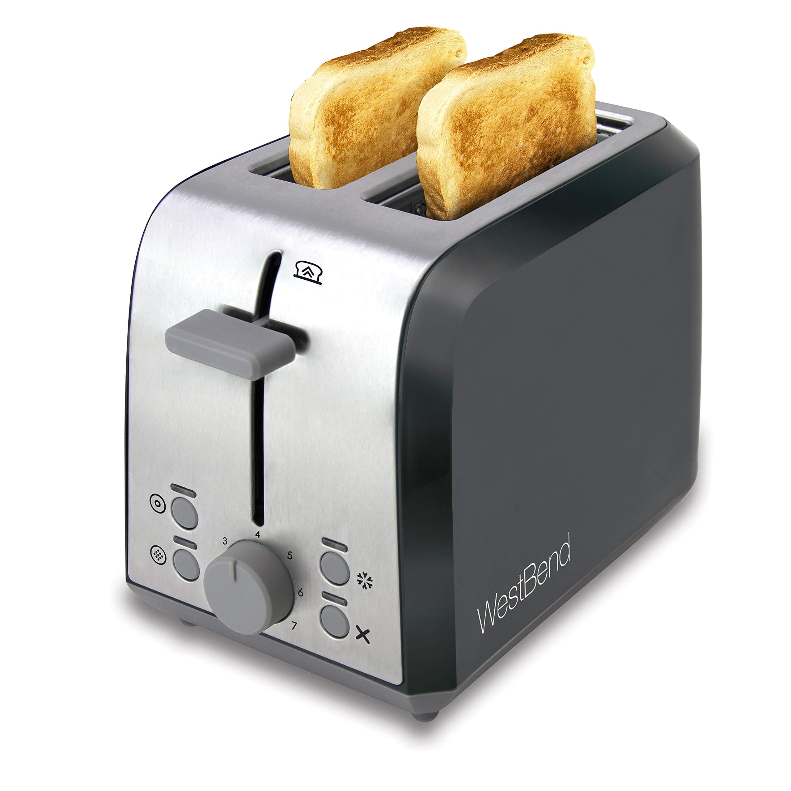 West Bend 78823 Two Slice Toaster, Black/Metallic