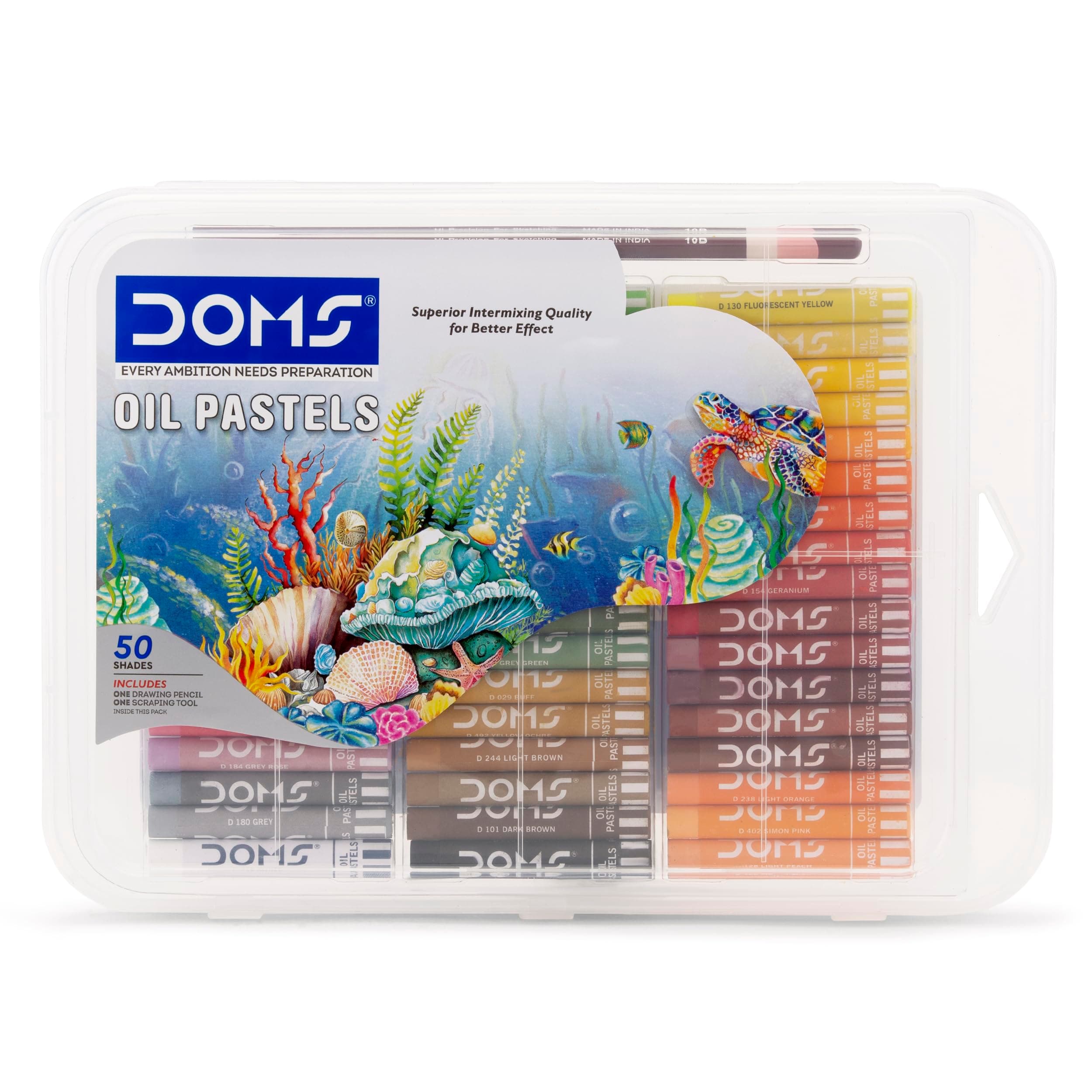 Oil Pastel 50 Shades Plastic Pack