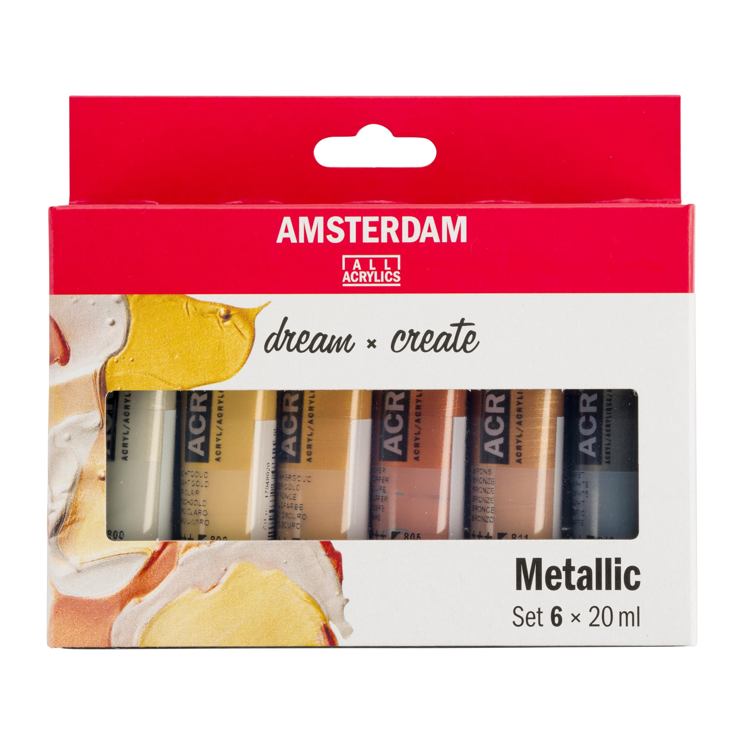 AAC STD 20ML METALLIC SET/6
