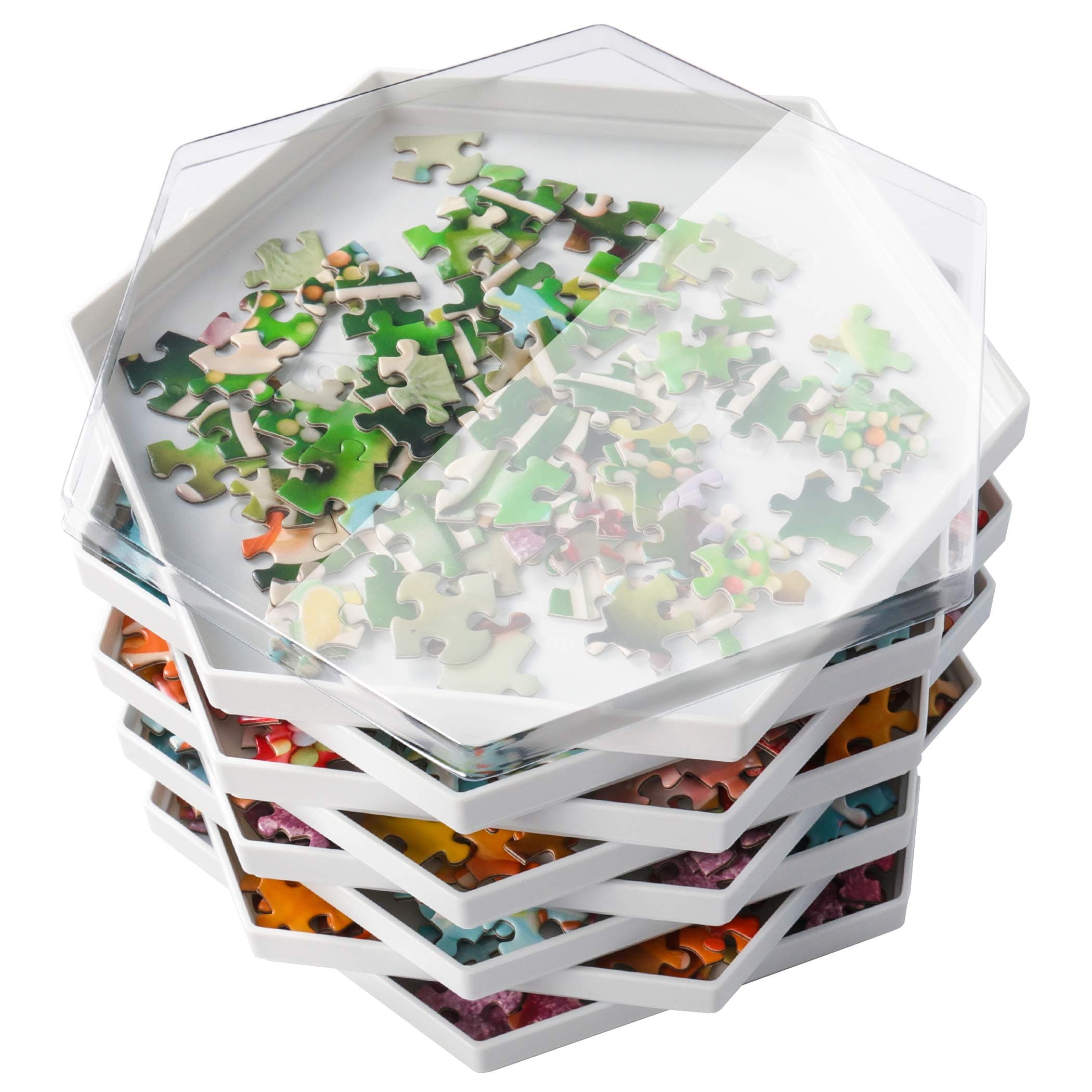 8 Puzzle Sorting Trays (White)