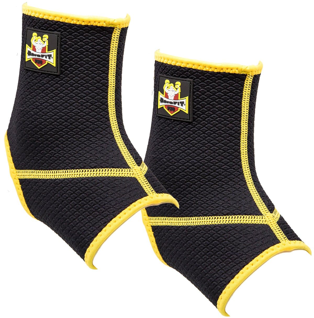 Ankle Sleeve Support - Compression for Arthritis, Cross Fit, Gym workout, Running and Weight lifting - Neoprene Material - For Men & Women - Premium Quality Gear (Pair; L)