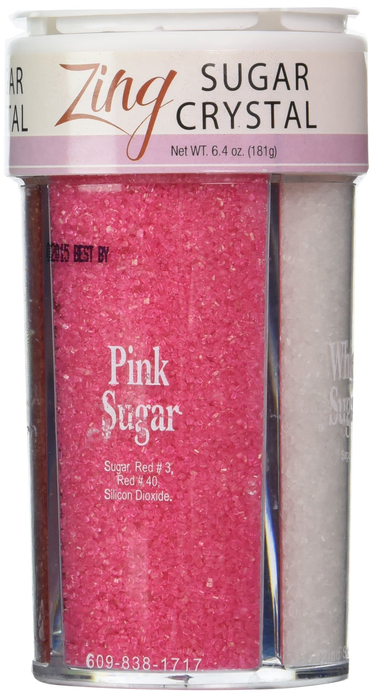 Zing Spices Sugar Set - White Sugar, Red Sugar, Blue Sugar, Pink Sugar - Four in One Sugar Set - Sugar Crystals Collections Basic Home Sprinkle Kit