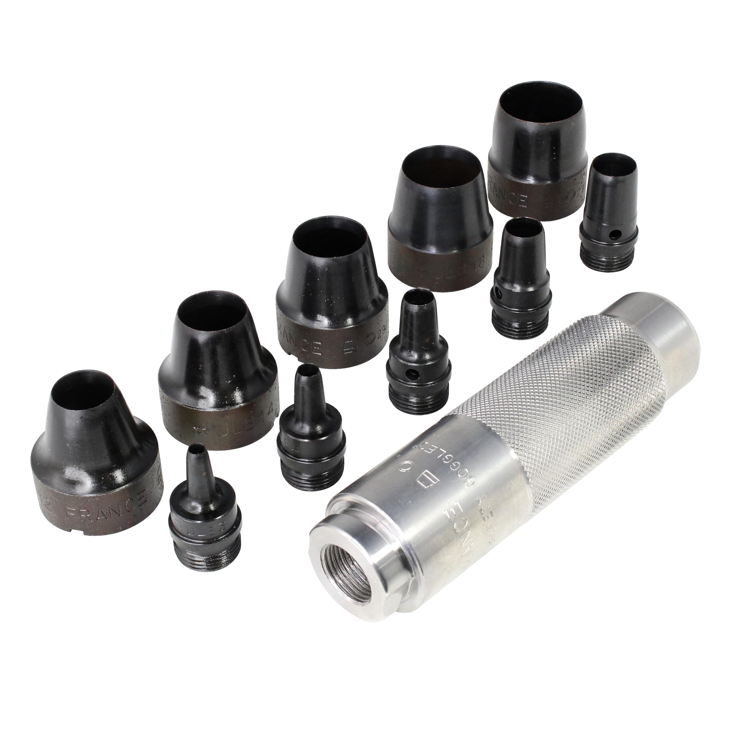 Tools 66010 Hollow Punch, 11-Piece Set, Black