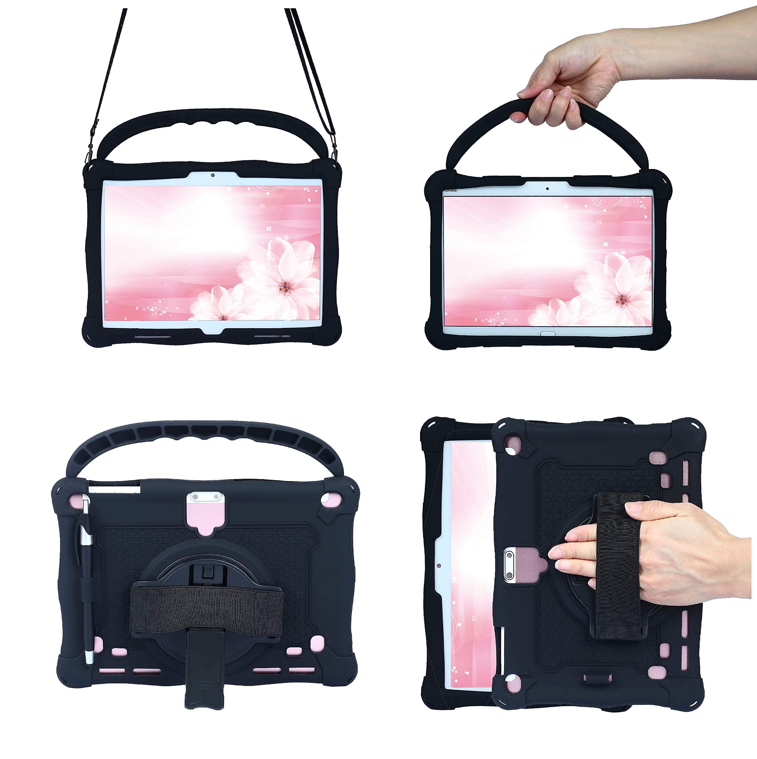 AKNICI Silicone Case for Dragon Touch Notepad K10/K10/Max10,FLYINGTECH 10,MatrixPad S30/S10/Z4,Lectrus 10,TenYiDe 10.1,YELLYOUTH 10,ZONKO 10.1,Hoozo 10,PRITOM M10,qunyiCO Y10,FOREN-TEK 10,Black