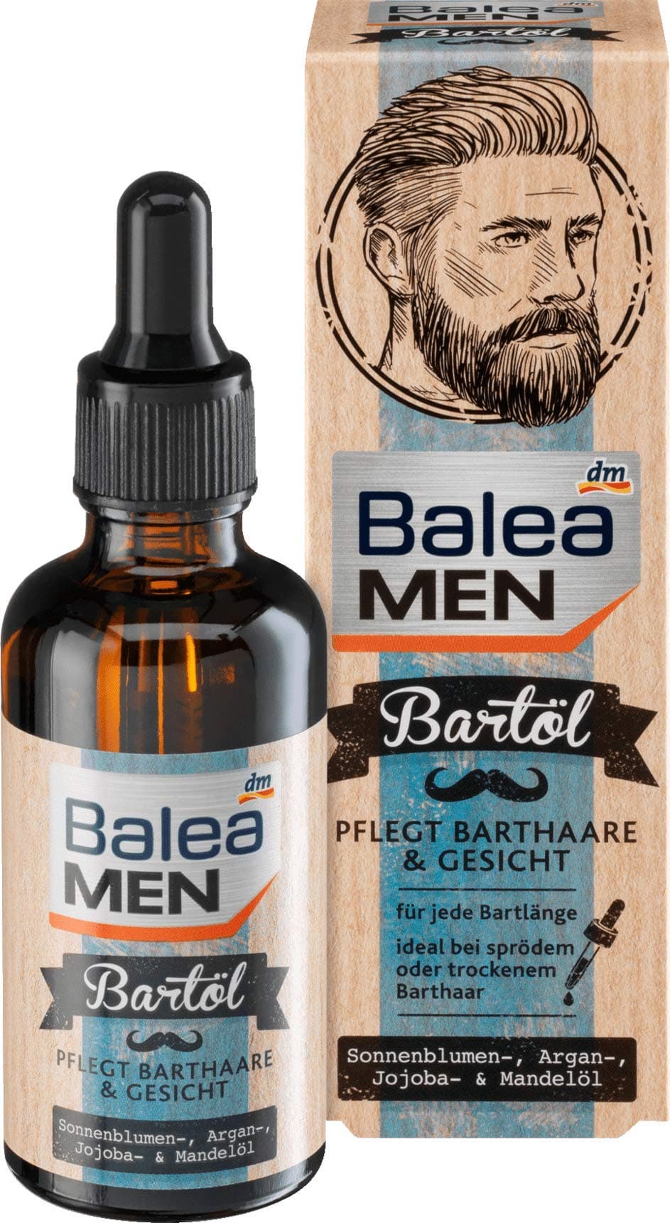 2x Packs Balea MEN Bartöl, 50 ml from Germany