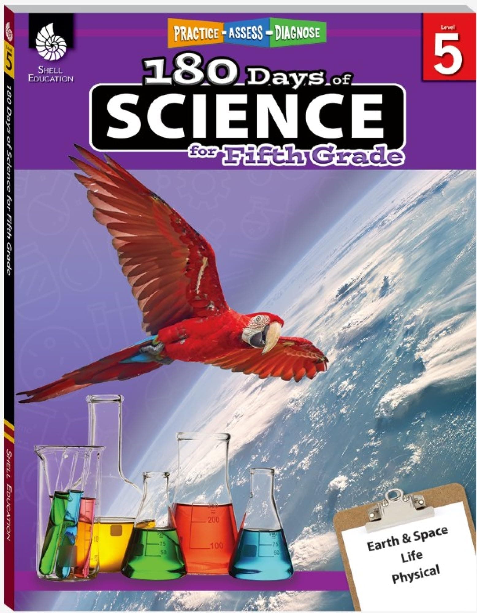 180 Days™: Science, Earth and Space Science for 5th Grade Practice Workbook for Classroom and Home, Cool and Fun Practice Created by Teachers