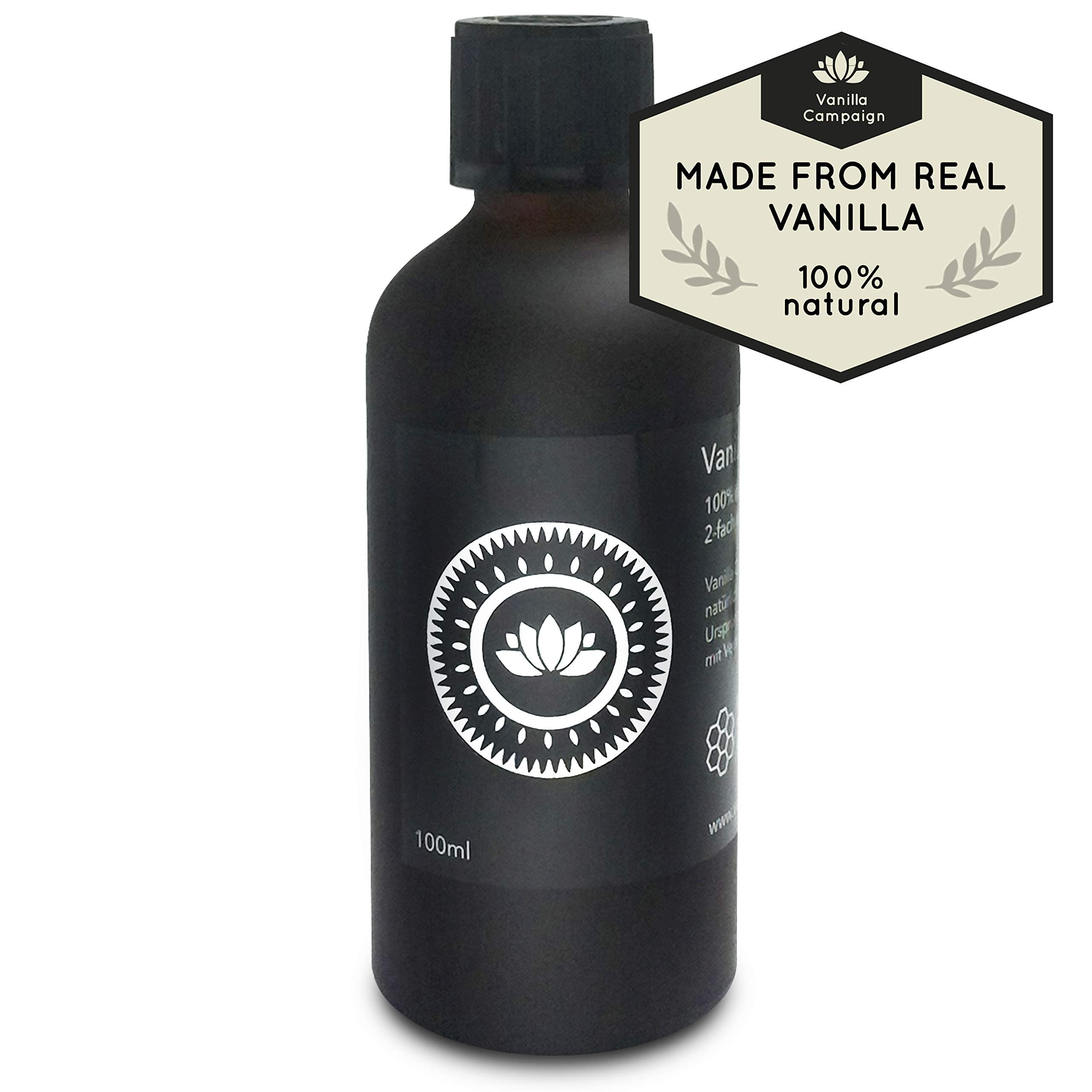 Pure Vanilla Extract with Alcohol – 50ml (1,7 oz) - Made from Premium Vanilla Bean Pods – for Chefs and Home Cooking, Baking, and Dessert Making, Vanilla Campaign®