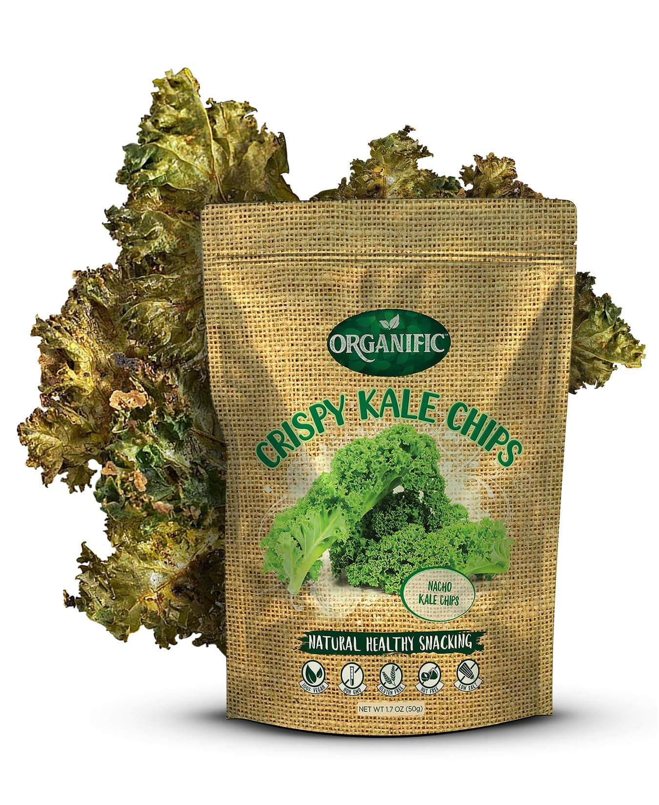 CRISPY KALE FLOWERS - DEHYDRATED (Kale, 1 pack)