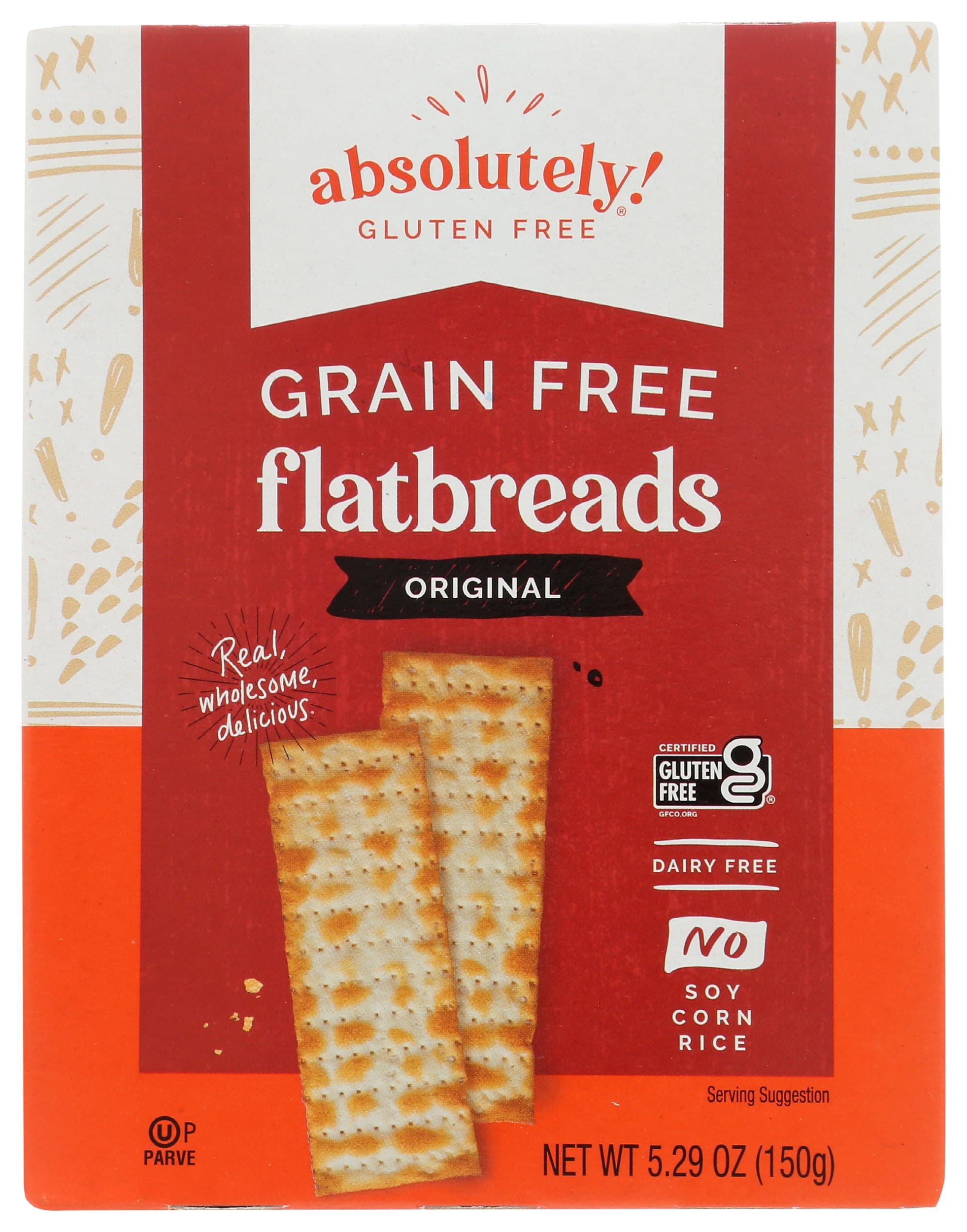 Gluten Free Flatbread, Original, 5.29-Ounce