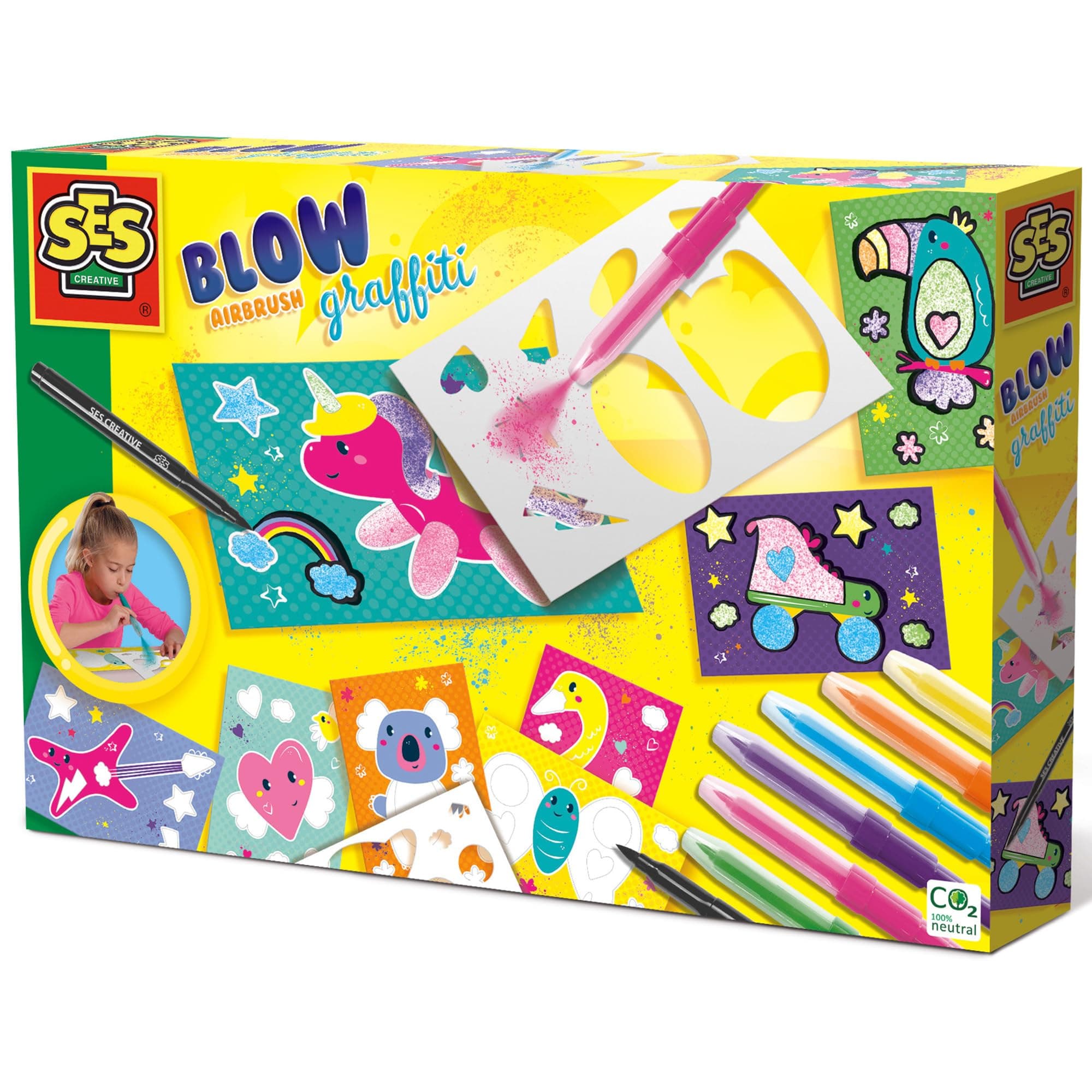 SES Creative Blow Airbrush Graffiti Pens