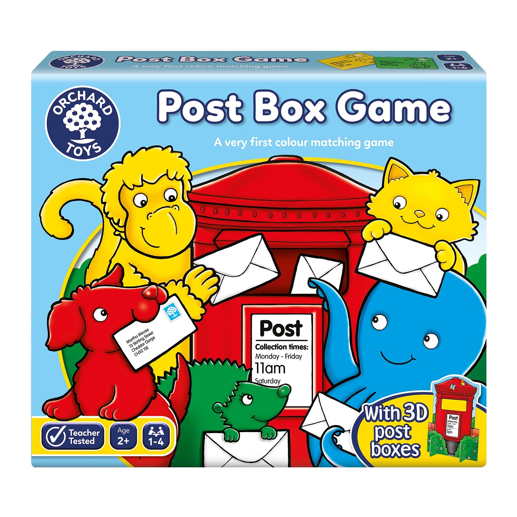 Post Box Game, A Fun Posting and Matching Game for Learning Colours, Educational, Family Game Perfect for kids from Age 2+