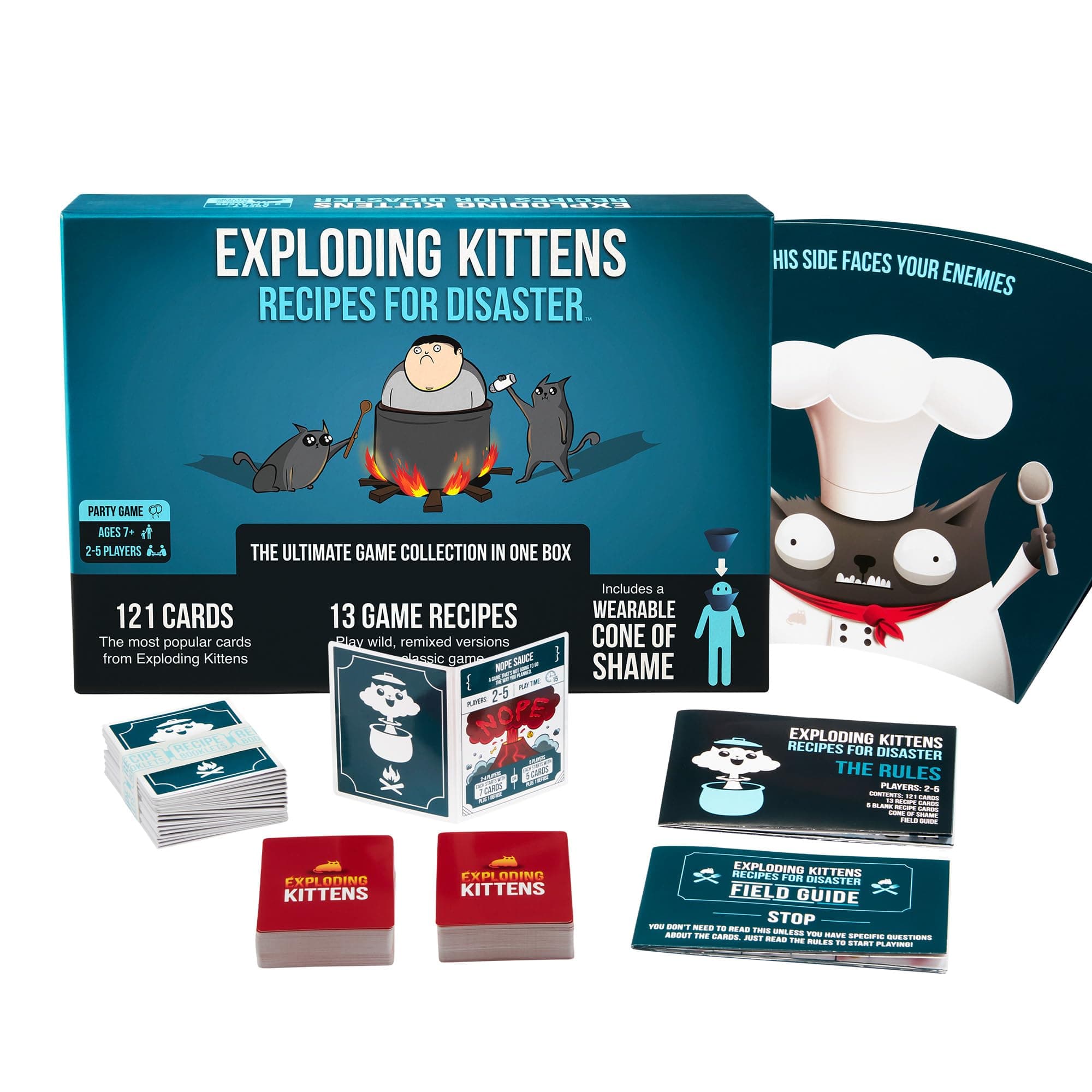 Exploding Kittens Recipes for Disaster 2-5 Players - Ages 7+ - Party & Family Card Game for Kids & Adults