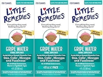 Gripe Water for Babies, With Chamomile, for Baby Gas Relief, No Alcohol or Artificial Dyes, 4 Fl Oz, Pack of 3
