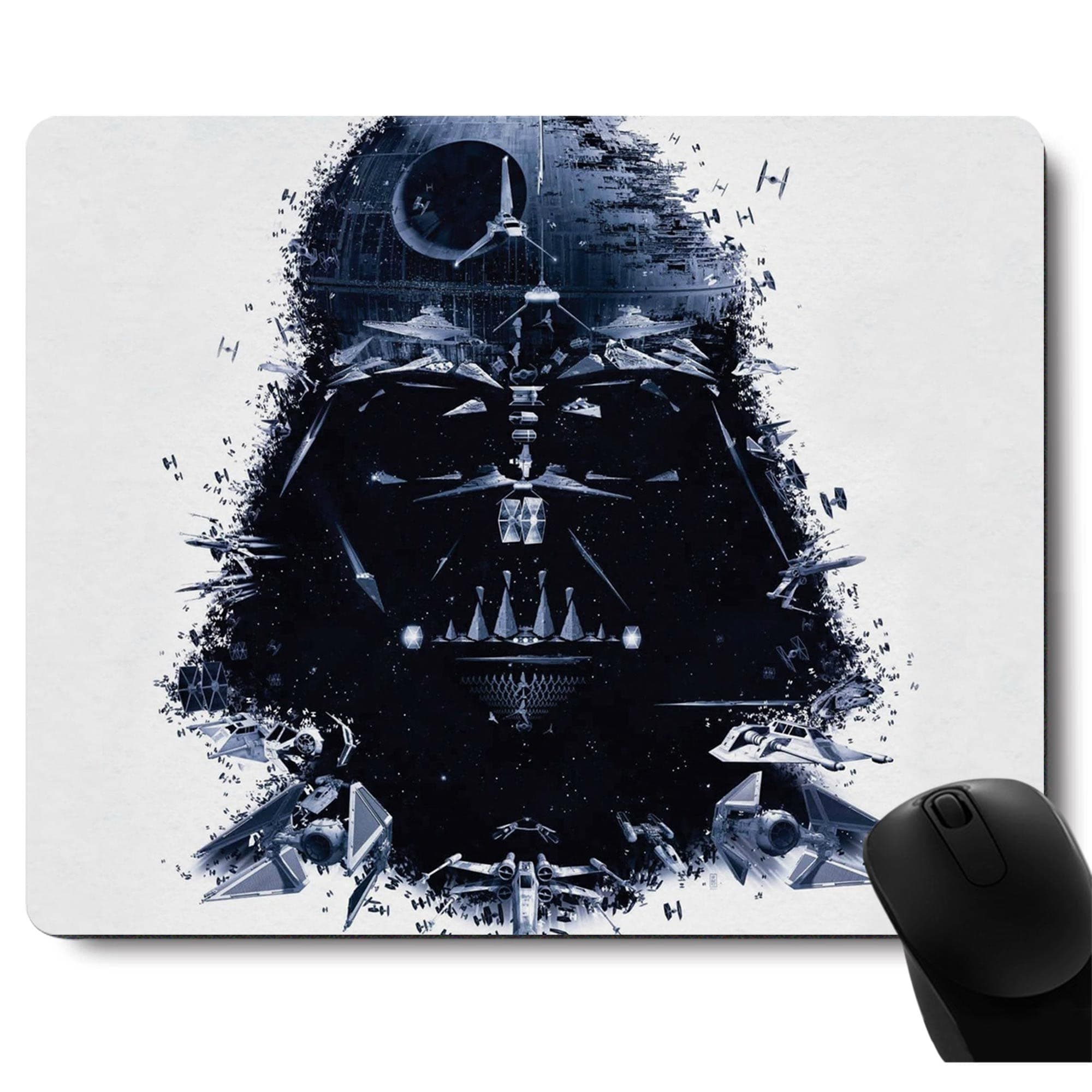 Mouse Pad, Black Warrior Mouse Pads for Compute Laptop,Non-Slip Rubber Base Cool Mousepad,Mouse Pads for Wireless Mouse,Desk Decor Desk Accessories with Designs,Gaming Mouse Pad