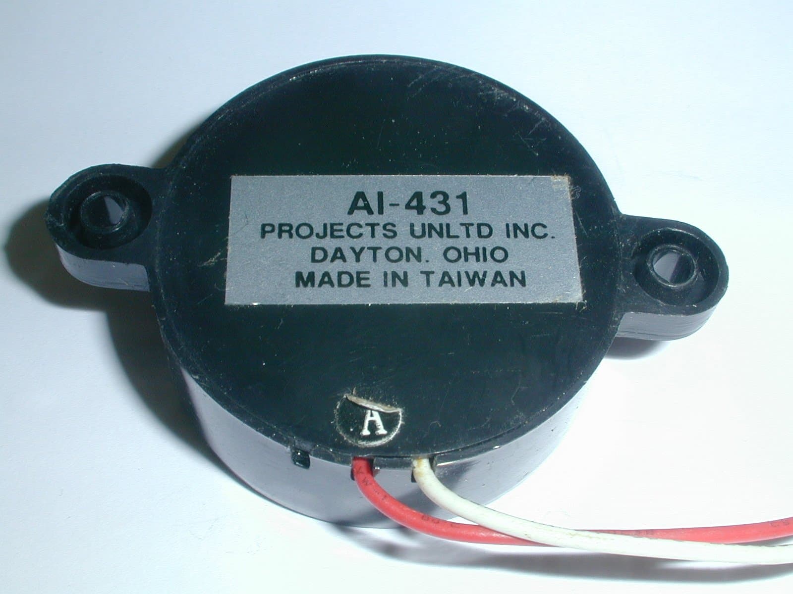 AI-431 Audio Indicator 12VDC 2800Hz 105dB Surface Mount with Wire Leads (1 Piece)