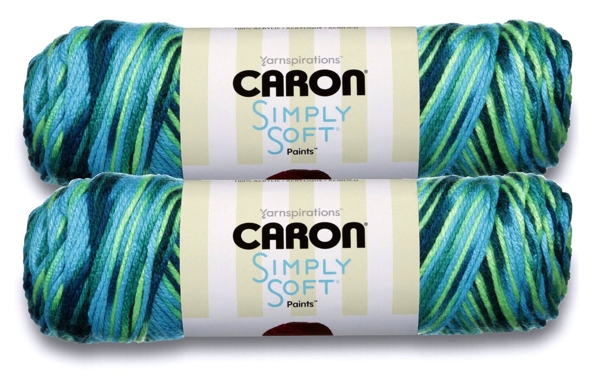 Simply Soft Paints Yarn-Peacock Feather