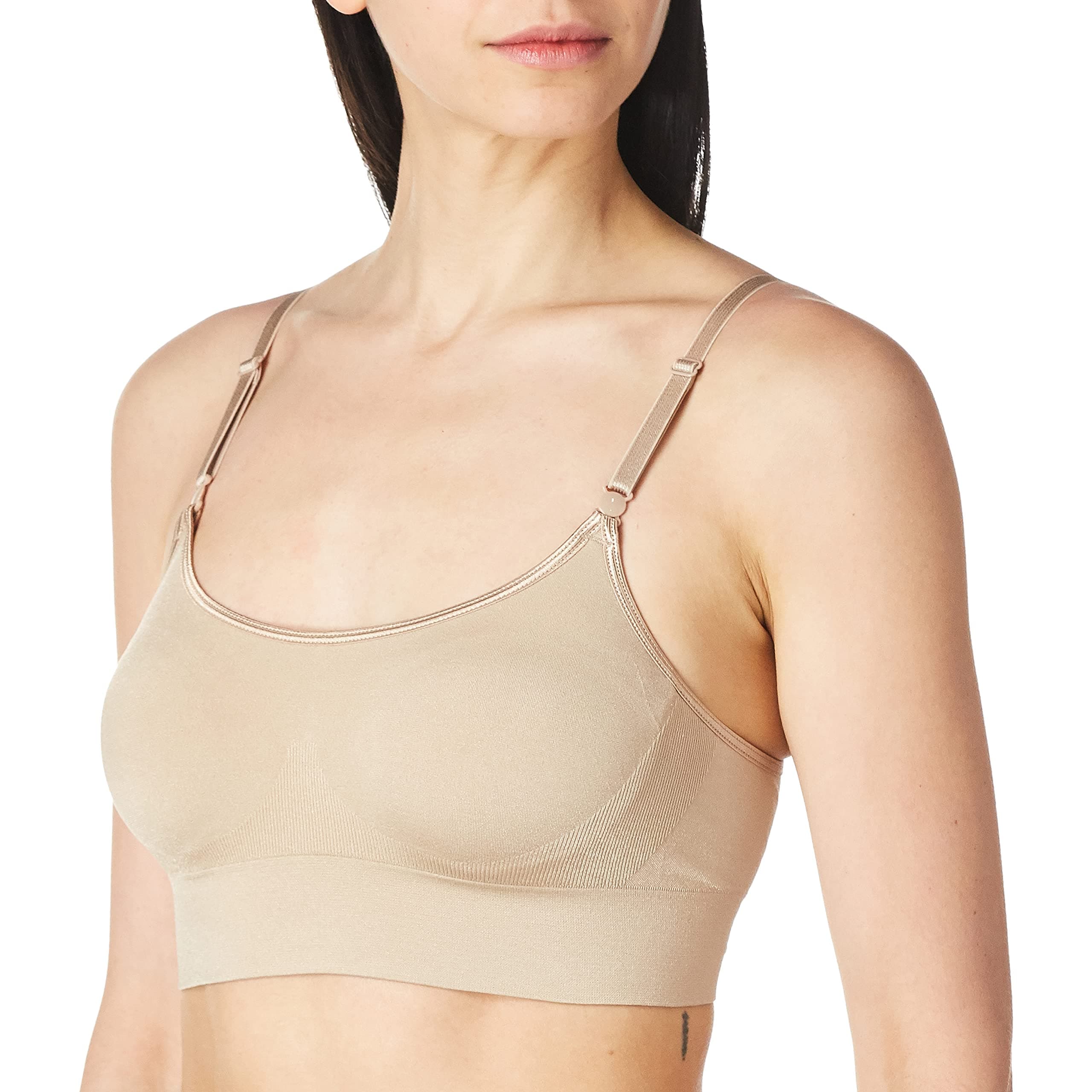 Womens Easy Does It Dig-Free Band with Seamless Stretch Wireless Lightly Lined Convertible Comfort Bra Rm0911a