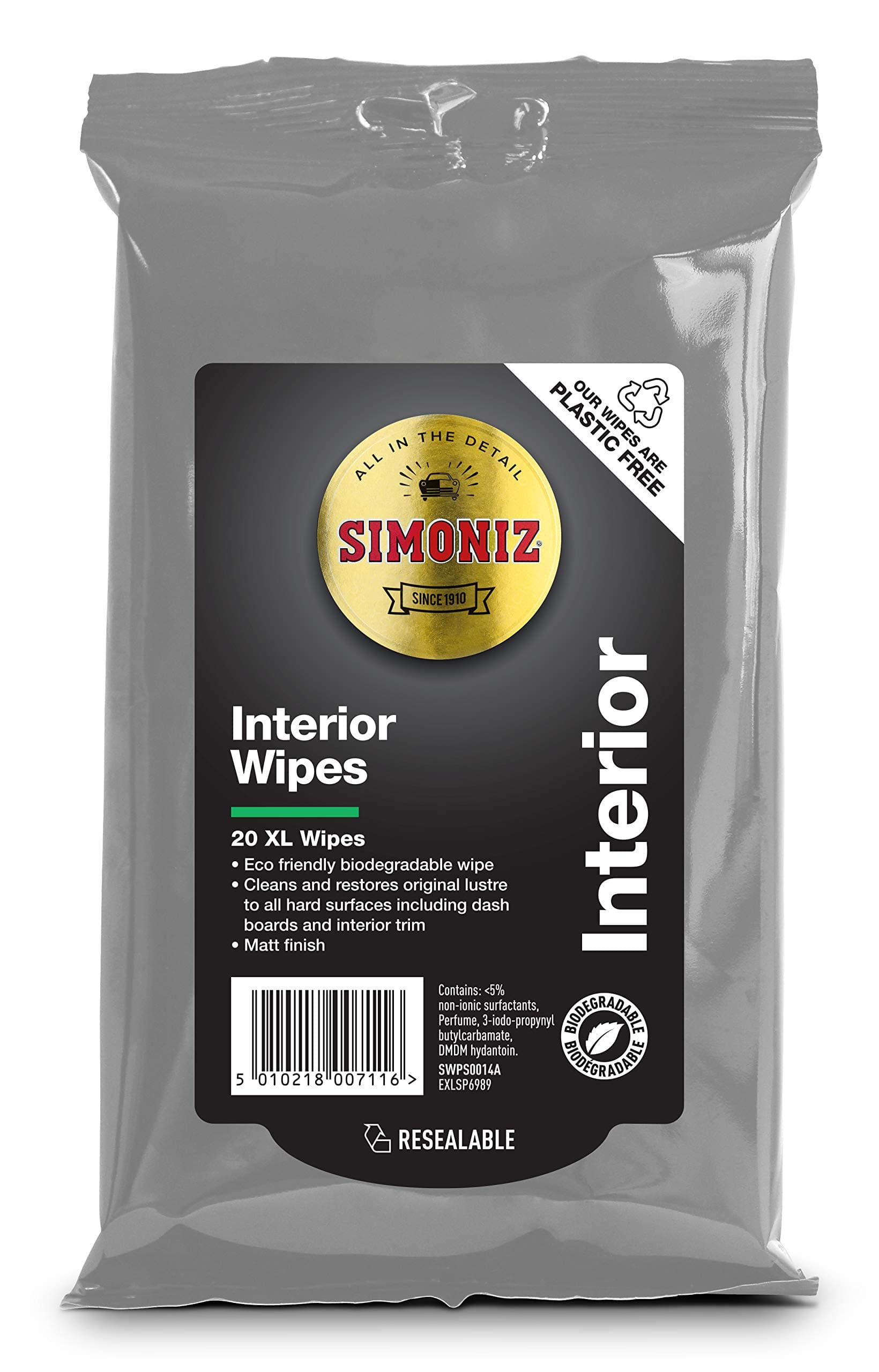 SWPS0014A Interior Wipes Bio, White