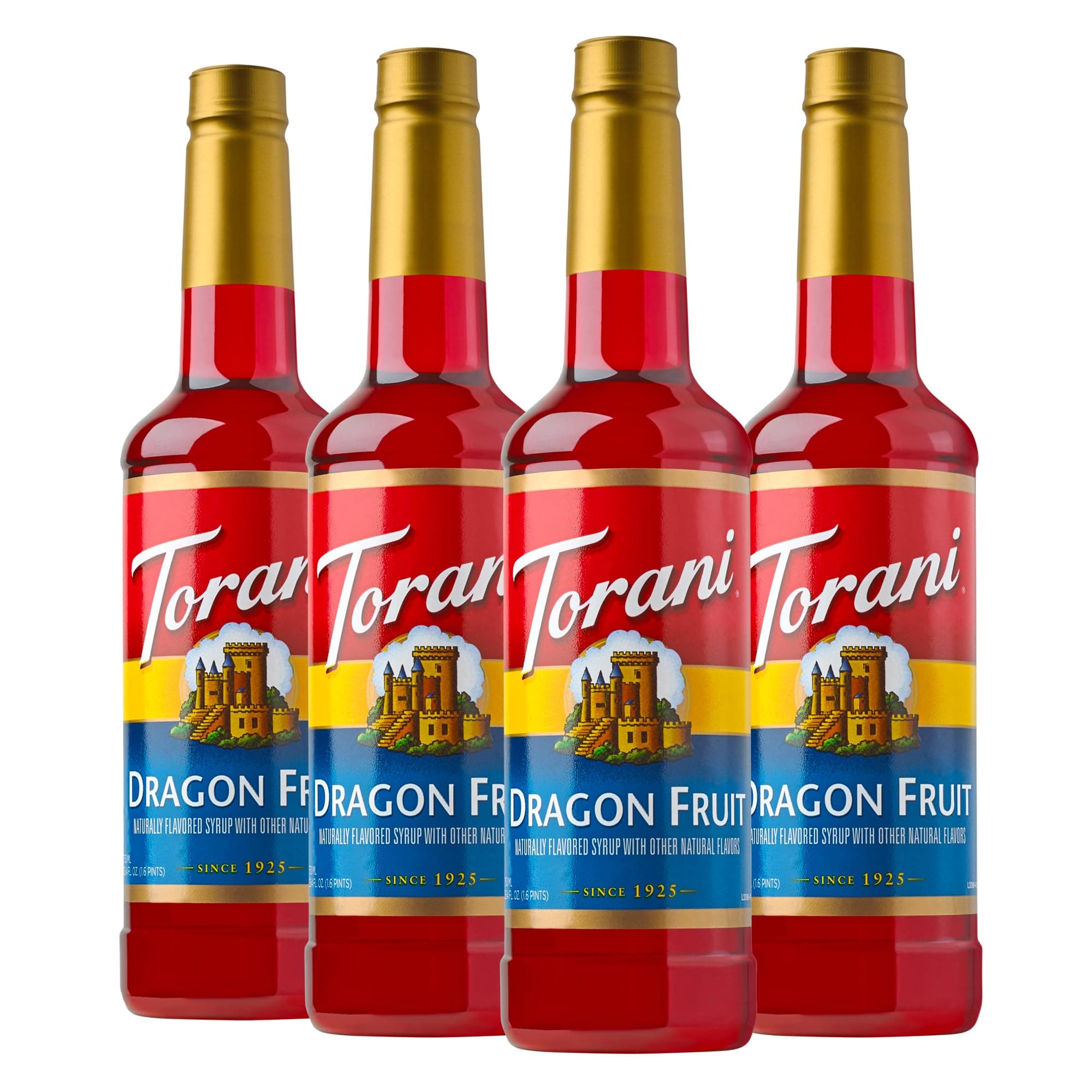 Torani Dragon Fruit Flavored Drink Syrup 1oz (4 Pack)
