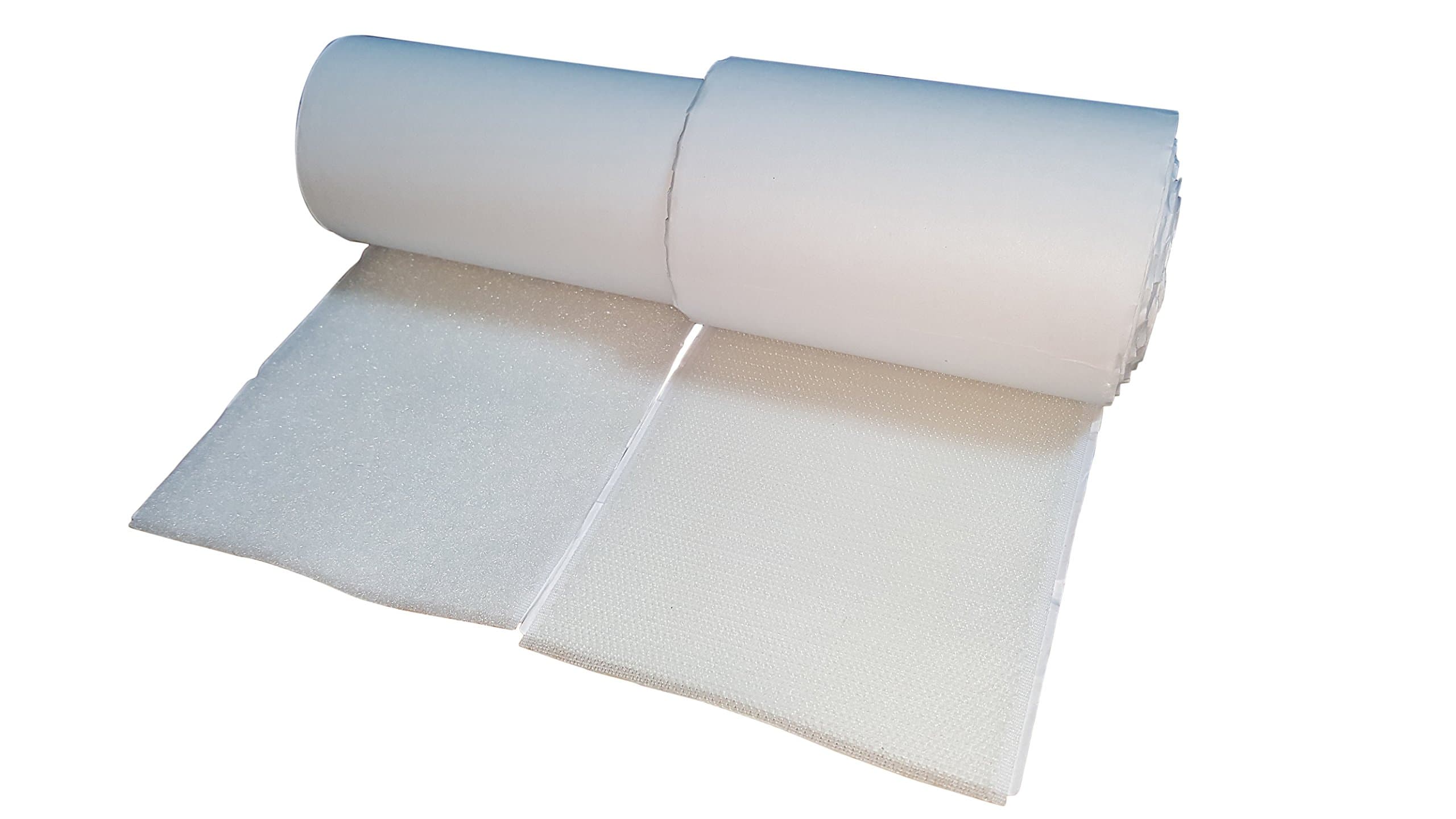 10CM Wide(Appro 4") 1 Meter Long Self Adhestive Hook and Loop Strips Set with Super Sticky Glue Nylon Fabric Fastener White