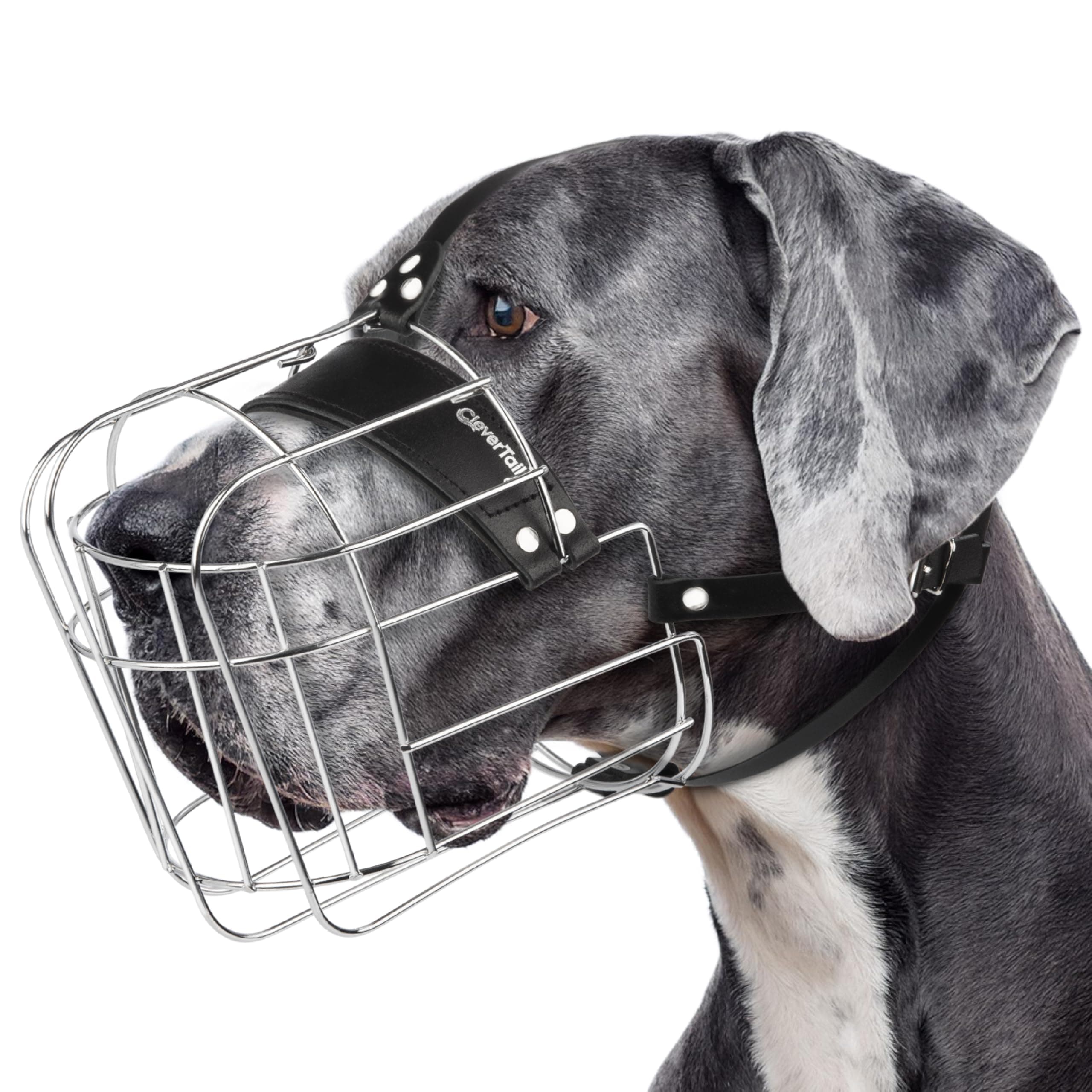 Extra Large Dog Muzzle for Great Dane – Cage Muzzles for Barking and Prevent Biting - Metal Basket Dog Muzzle for Large Dogs Rottweiler, Cane Corso, German Shepherd, Mastiff, Labrador